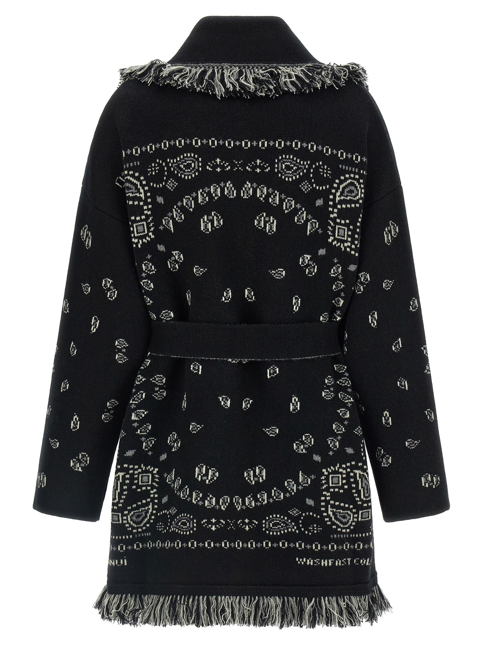 Alanui Schwarzer Kaschmir-Cardigan