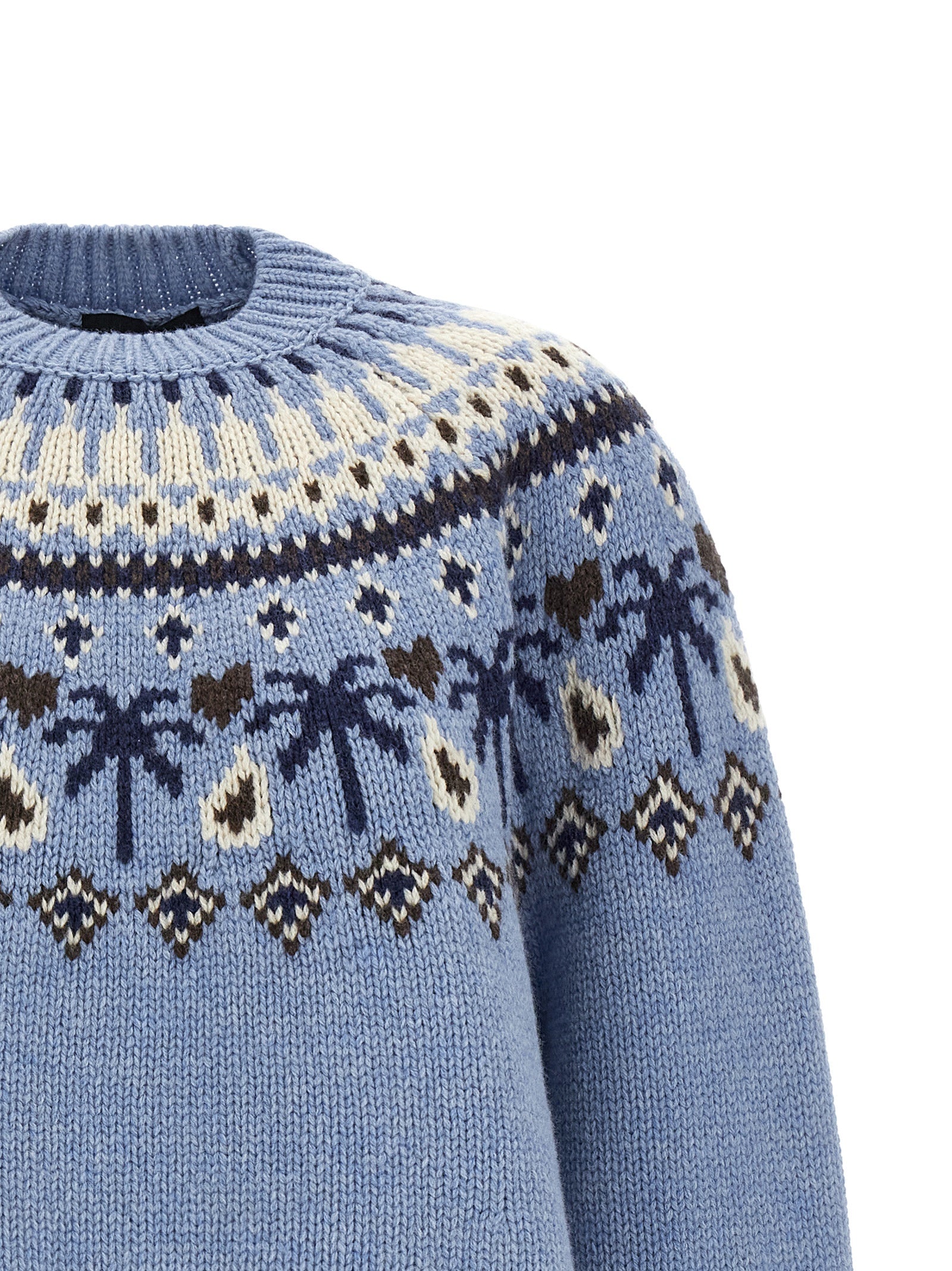 Alanui Blauer Cardigan aus Schurwolle