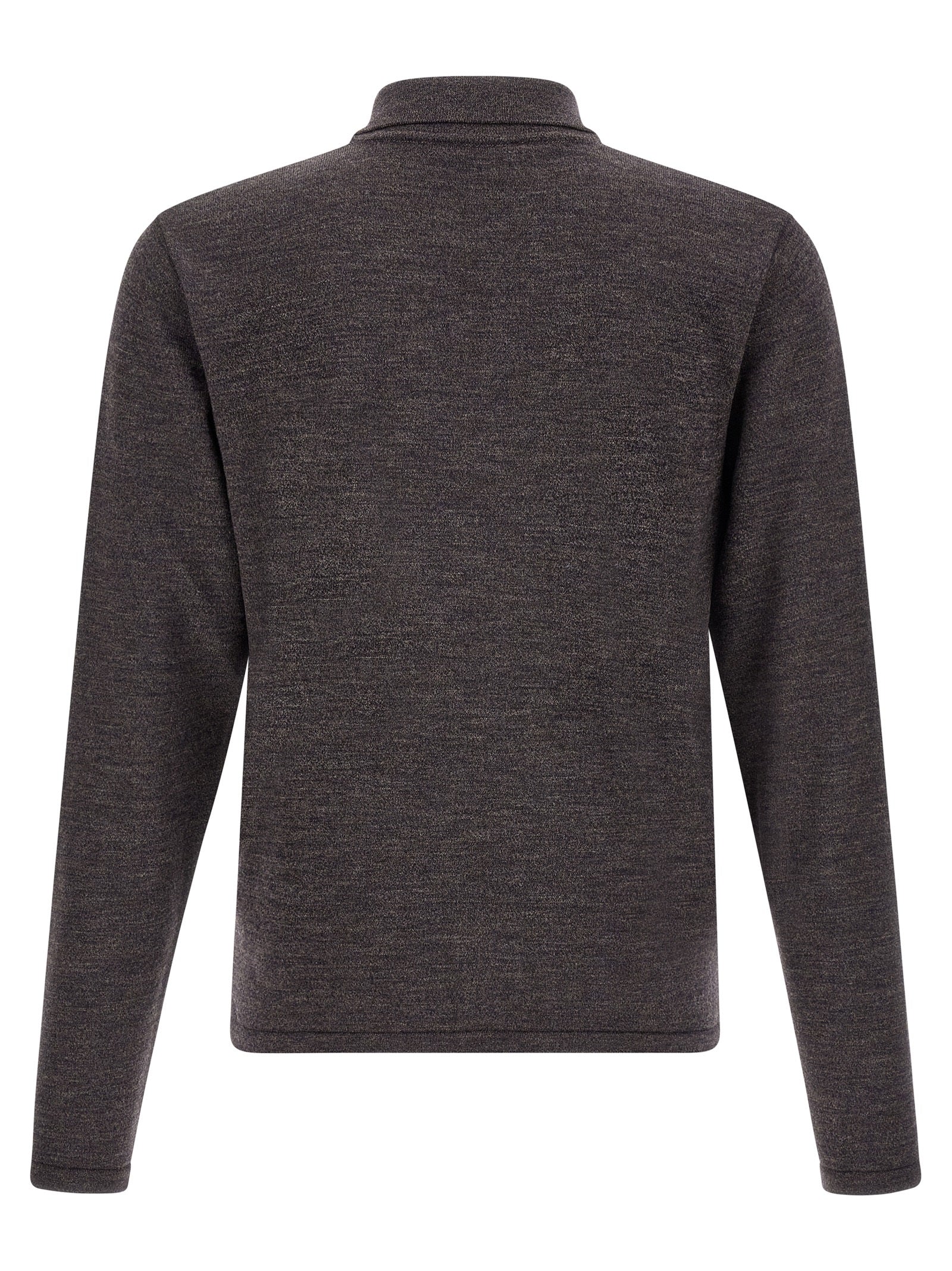 Lemaire Braunes Woll-Poloshirt