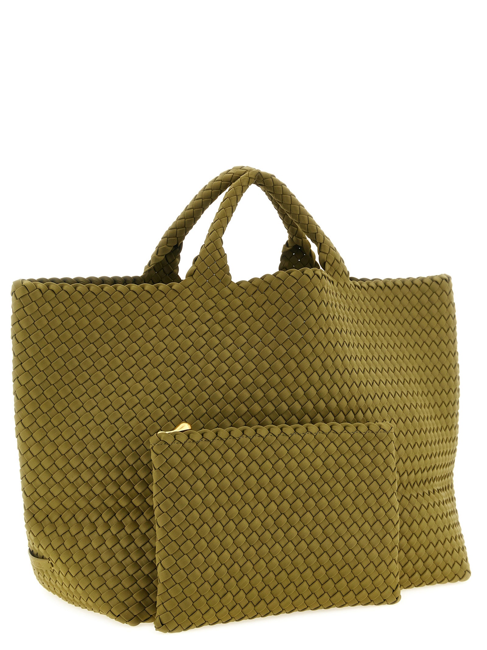 NAGHEDI Grüne Nylon Handtasche