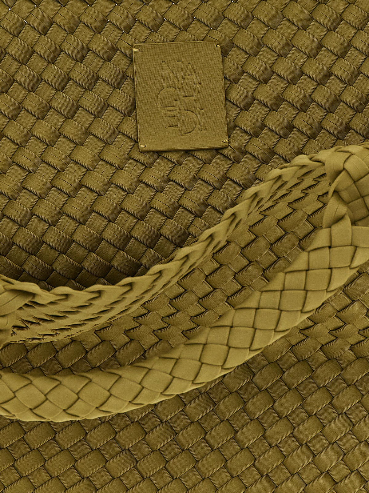 NAGHEDI Grüne Nylon Handtasche