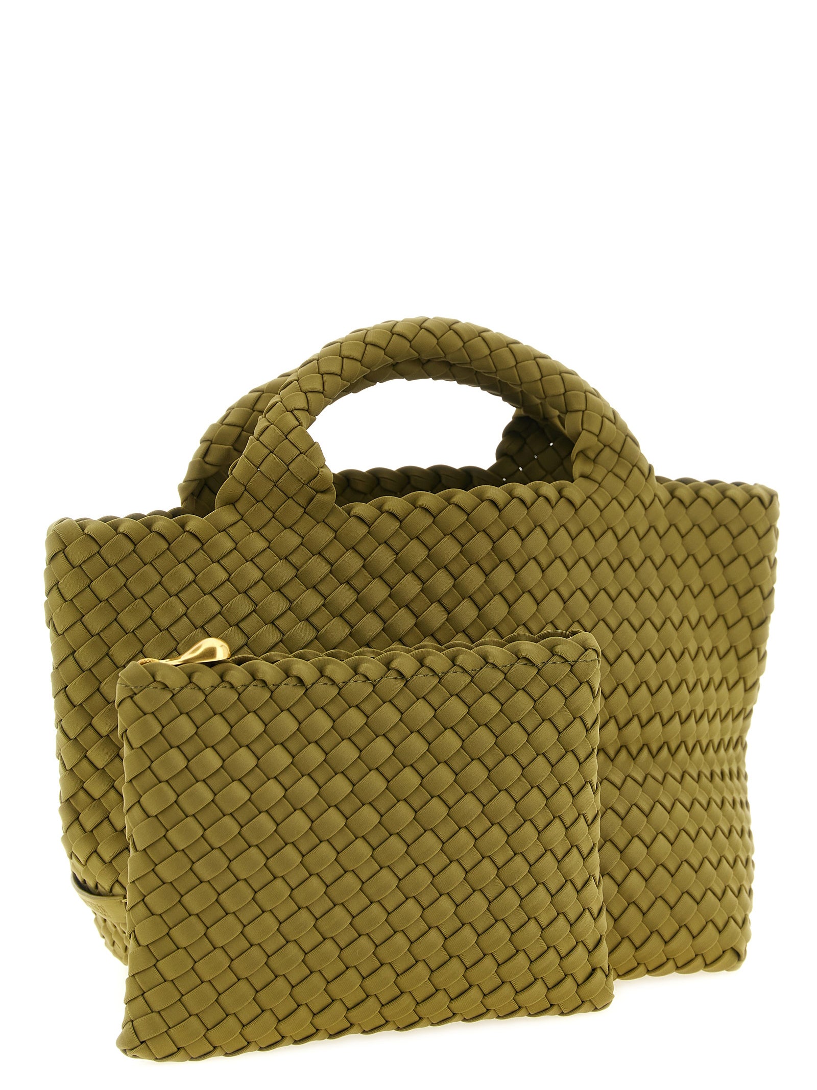 NAGHEDI Grüne Nylon Handtasche