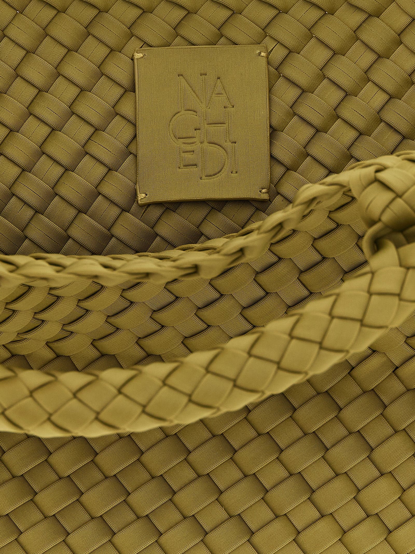 NAGHEDI Grüne Nylon Handtasche
