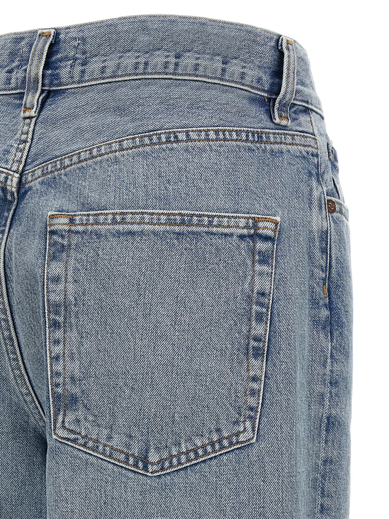 Agolde Blaue Jeans aus Baumwolle im geraden Schnitt