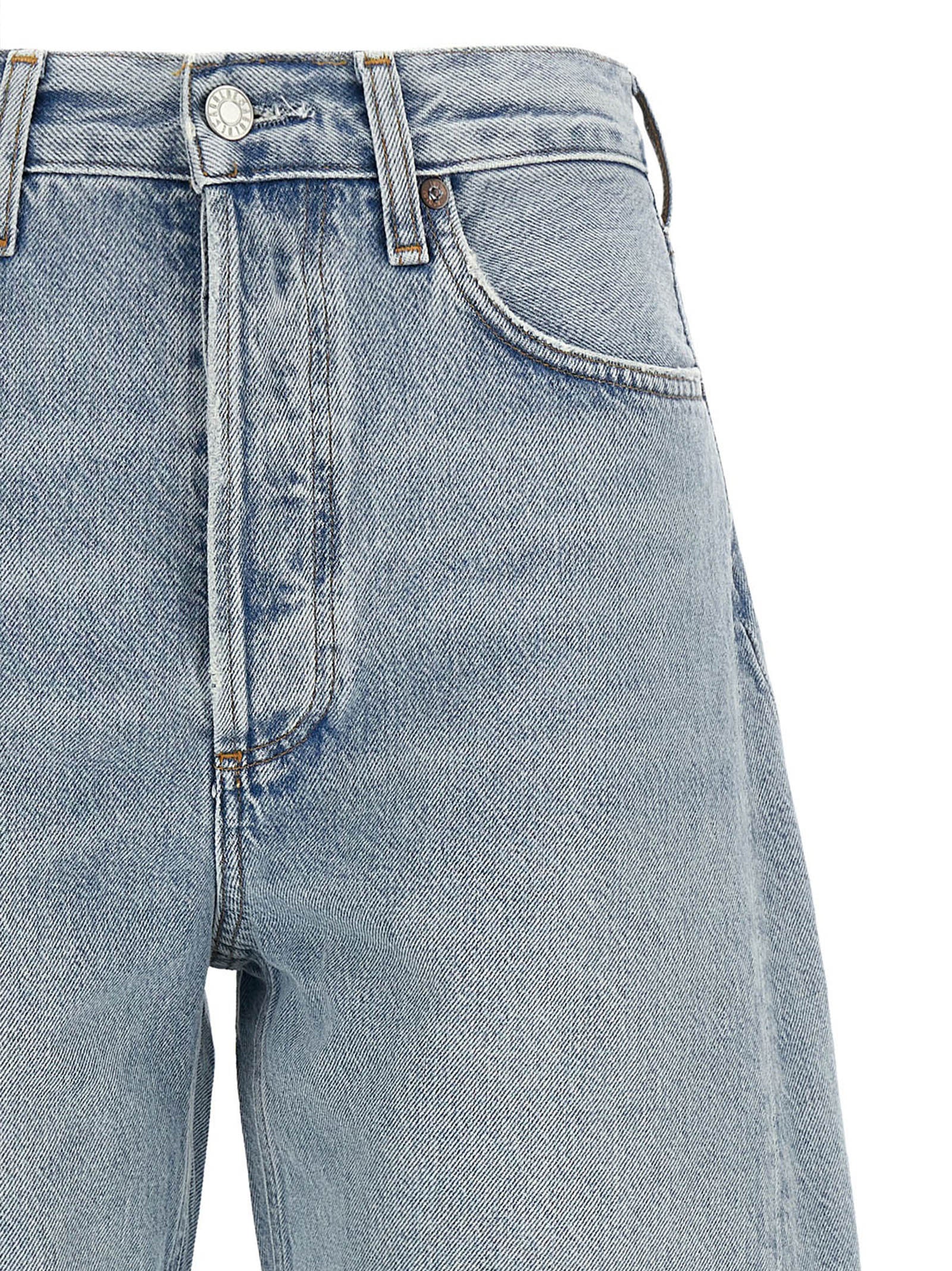 Agolde Blaue High-Waist Jeans aus Baumwolle