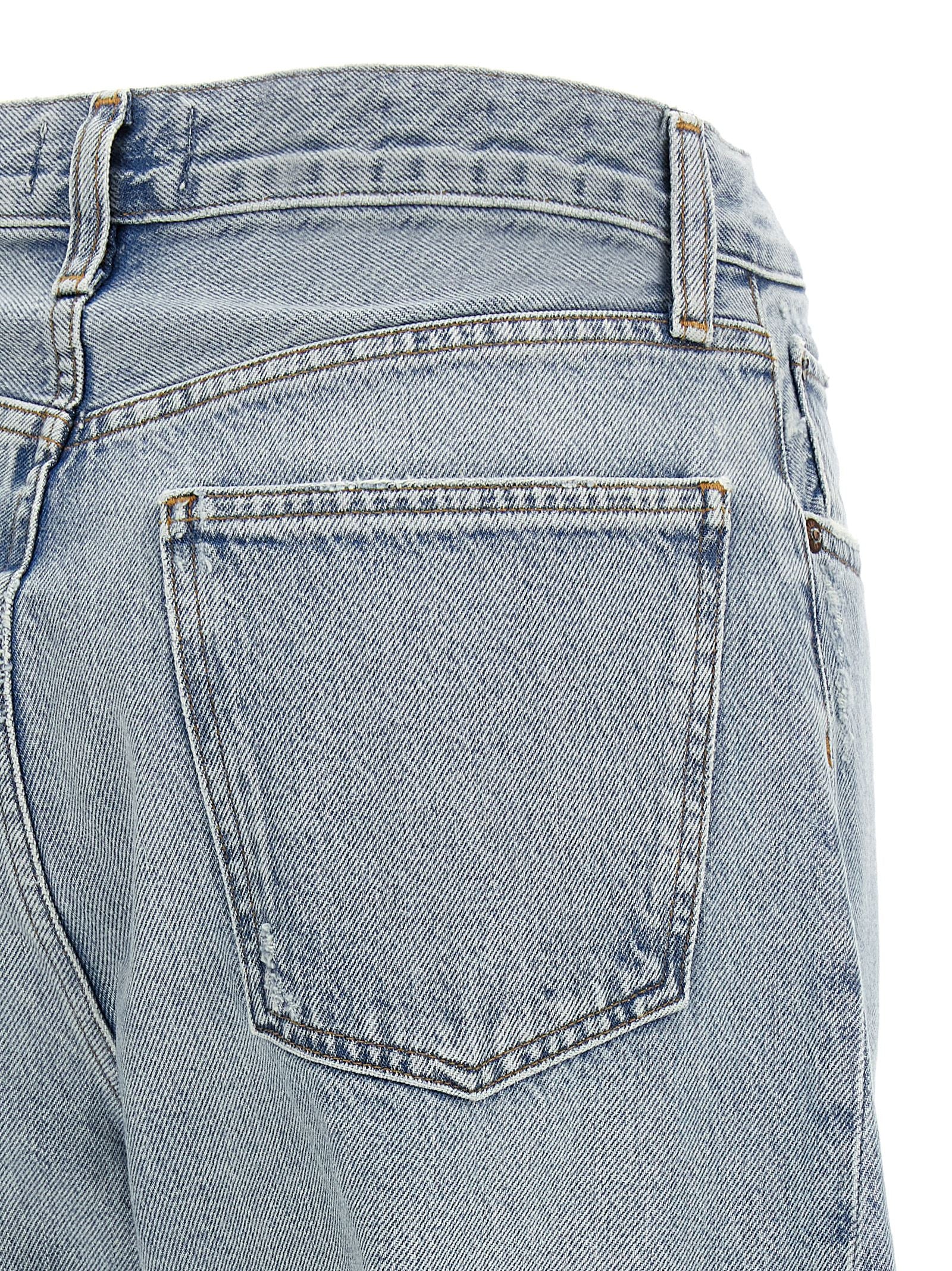 Agolde Blaue High-Waist Jeans aus Baumwolle