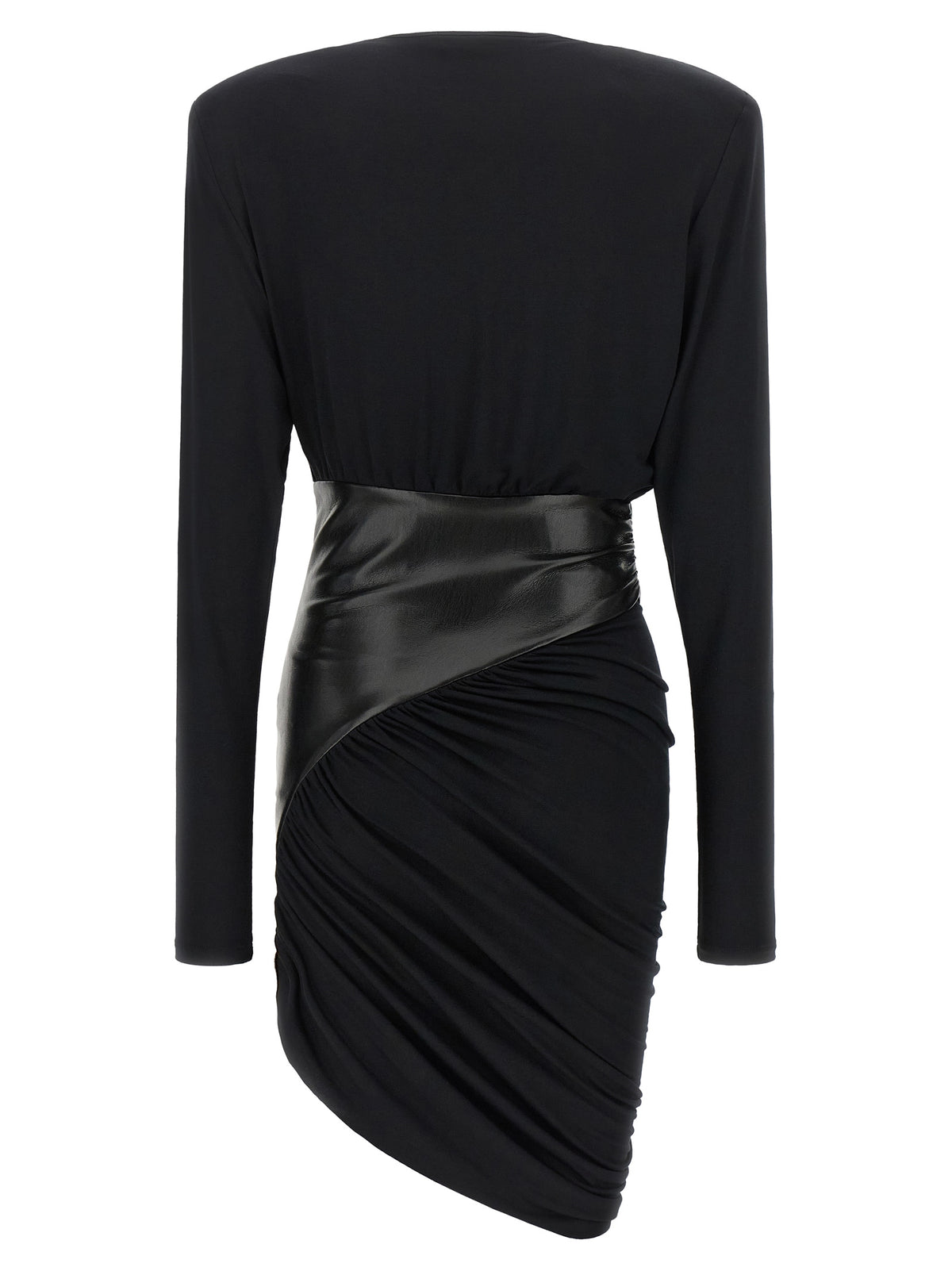 The Andamane Schwarzes Viskose-Kurzkleid
