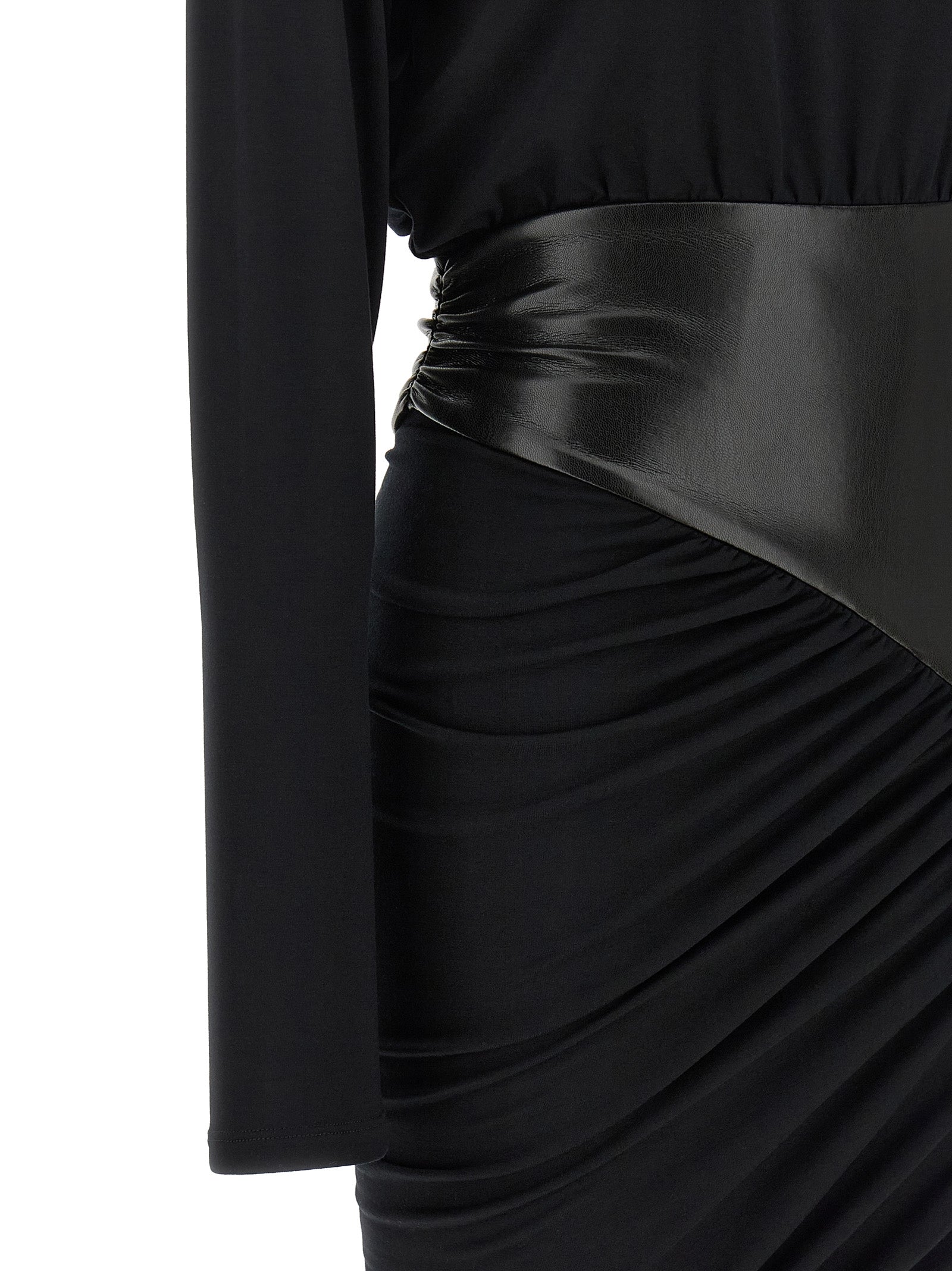 The Andamane Schwarzes Viskose-Kurzkleid