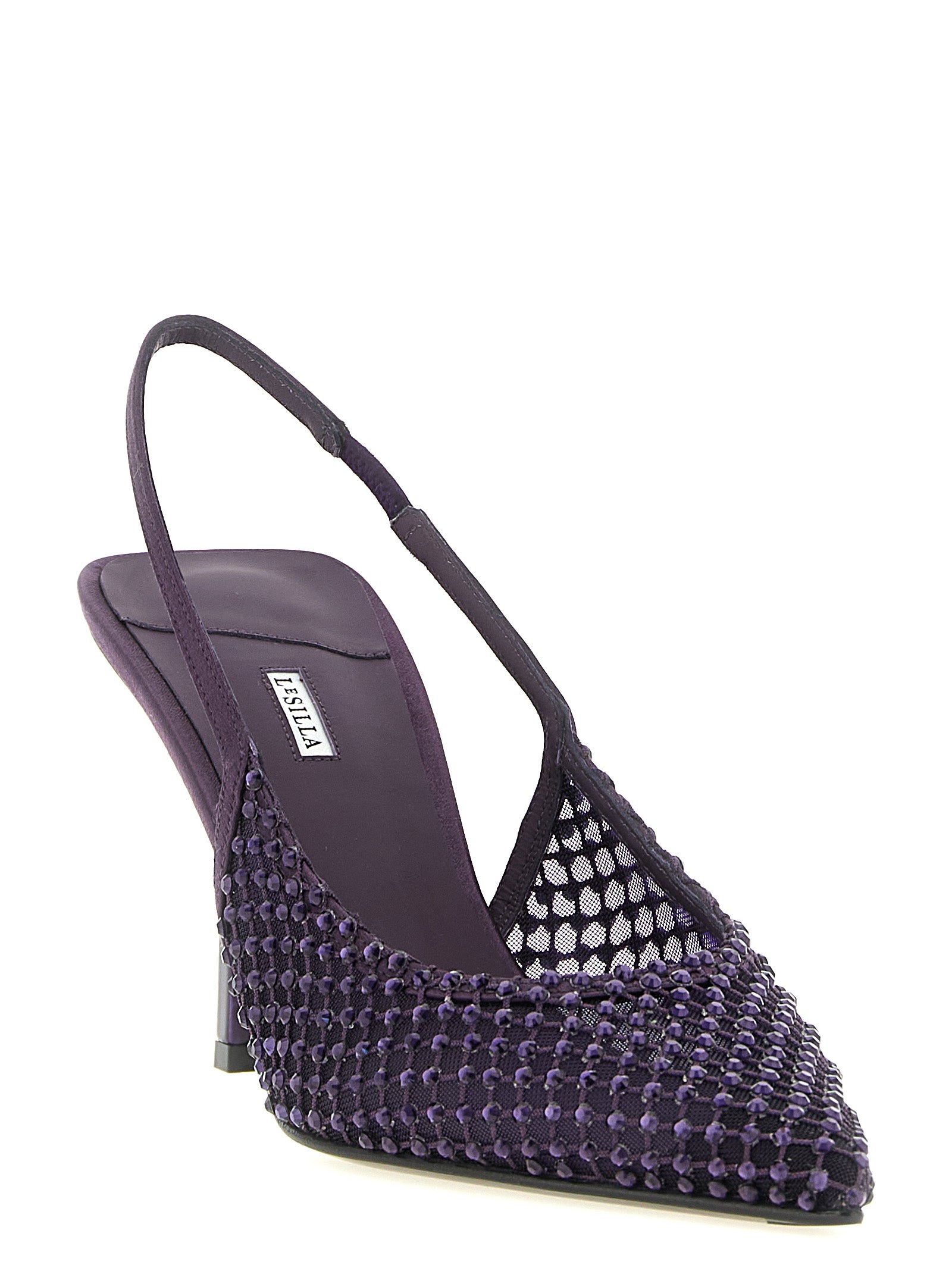 LE SILLA Lila Pumps aus Polyester mit hohen Absätzen