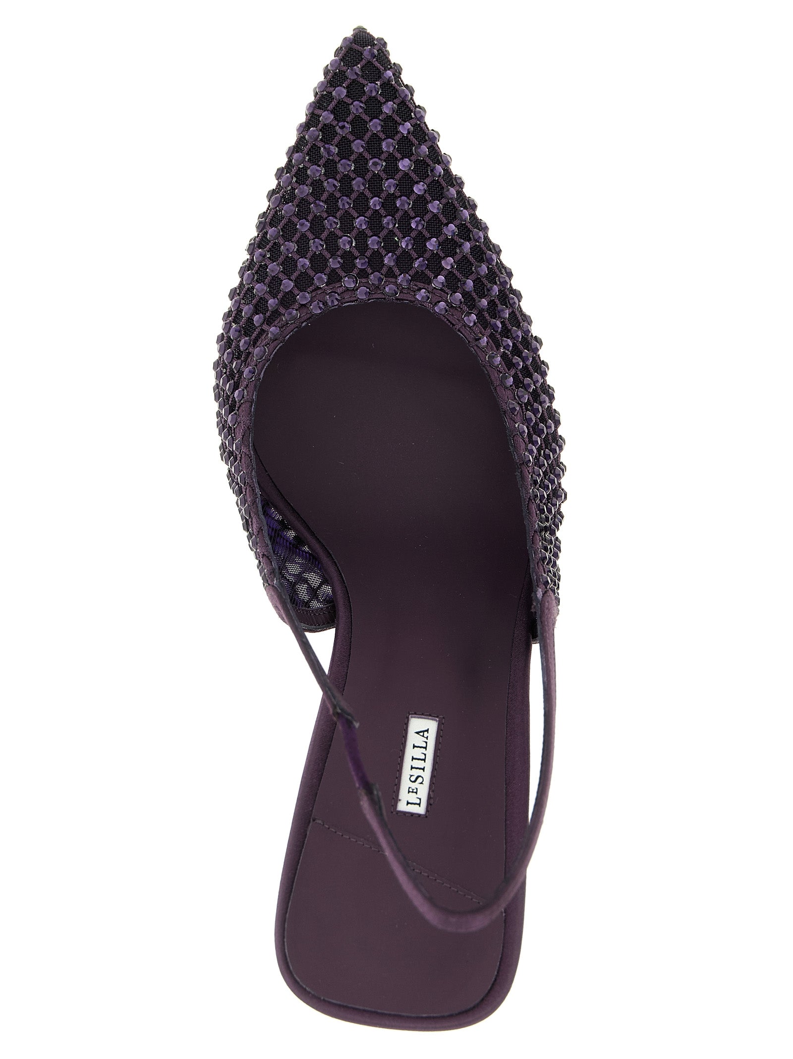 LE SILLA Lila Pumps aus Polyester mit hohen Absätzen