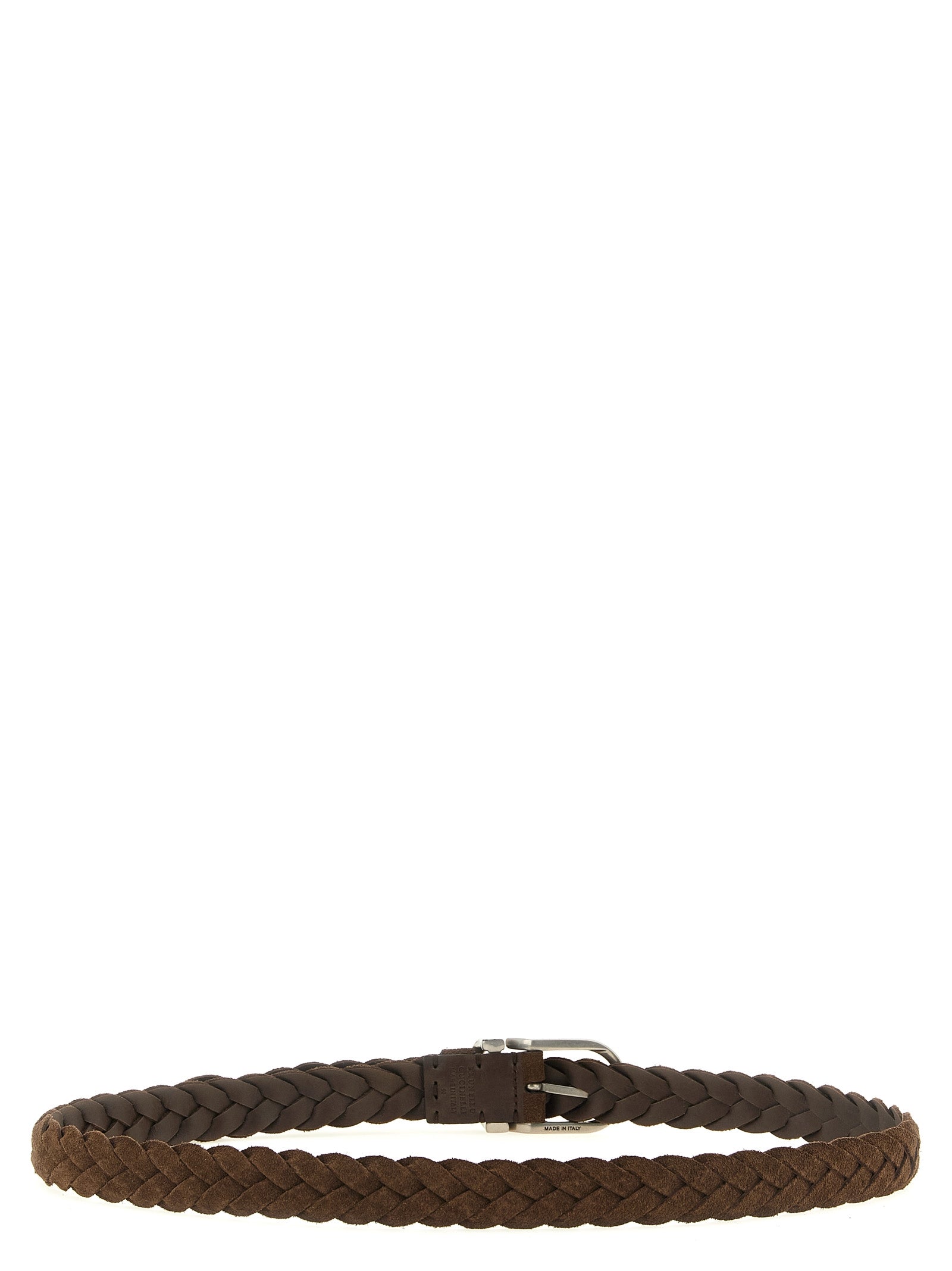 Brunello Cucinelli Brauner Kalbsleder Gürtel Regular