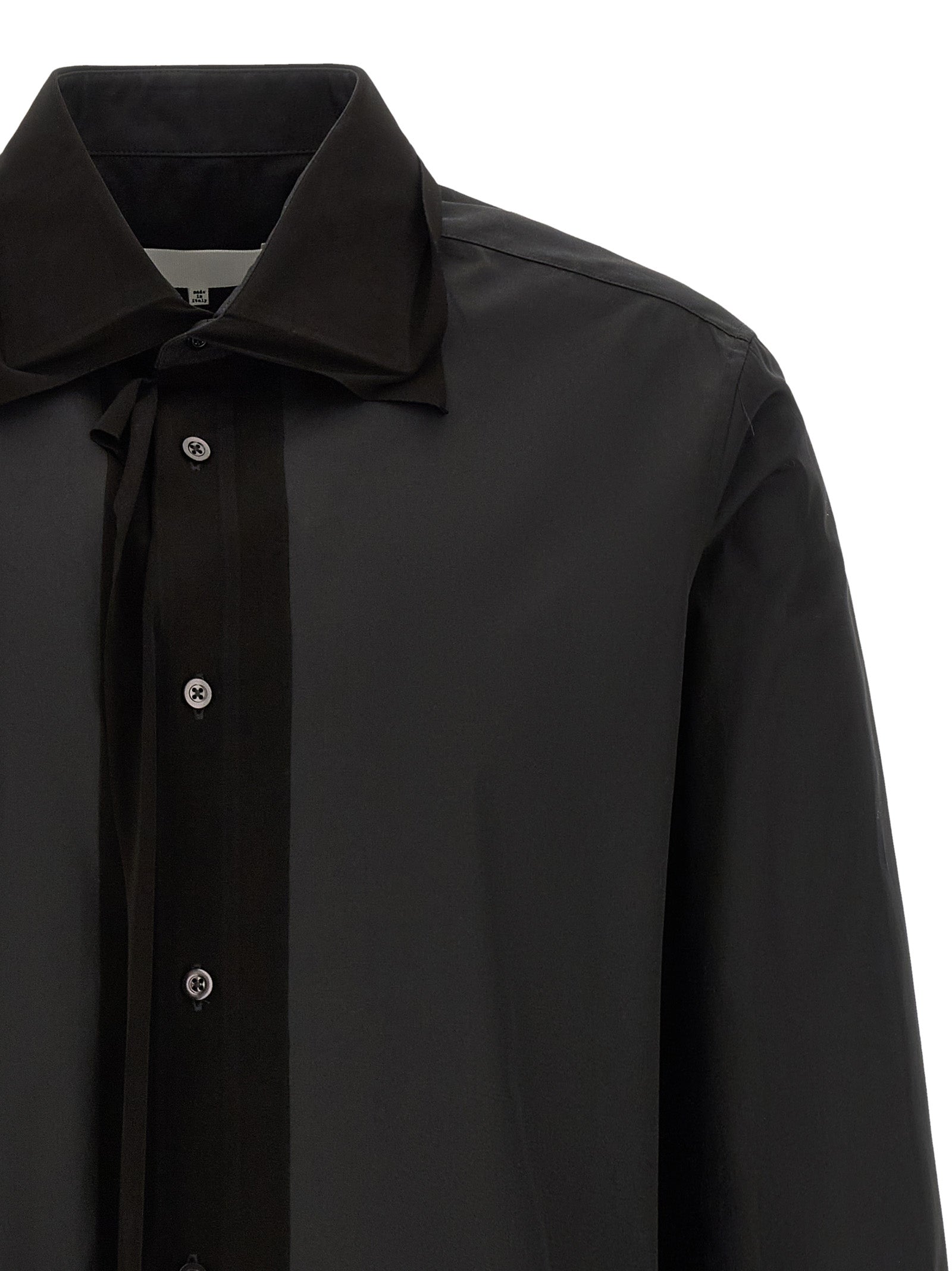 Maison Margiela Schwarze Baumwollbluse