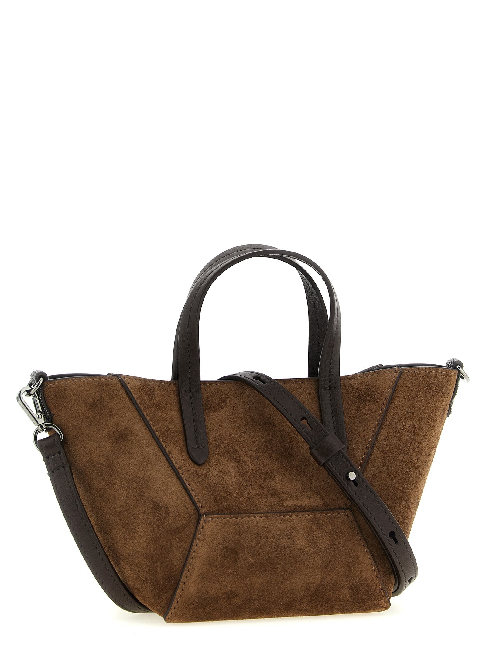 Brunello Cucinelli Braune Kalbsleder-Handtasche