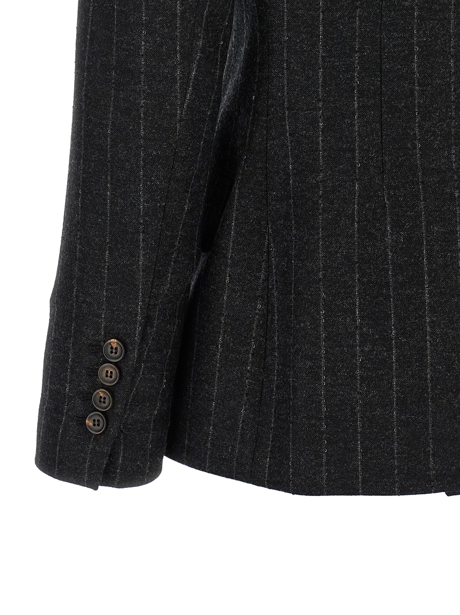 Brunello Cucinelli Grauer Blazer aus reiner Schurwolle