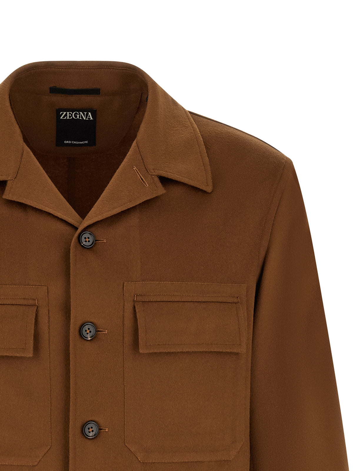 ZEGNA Braune Kaschmirbluse