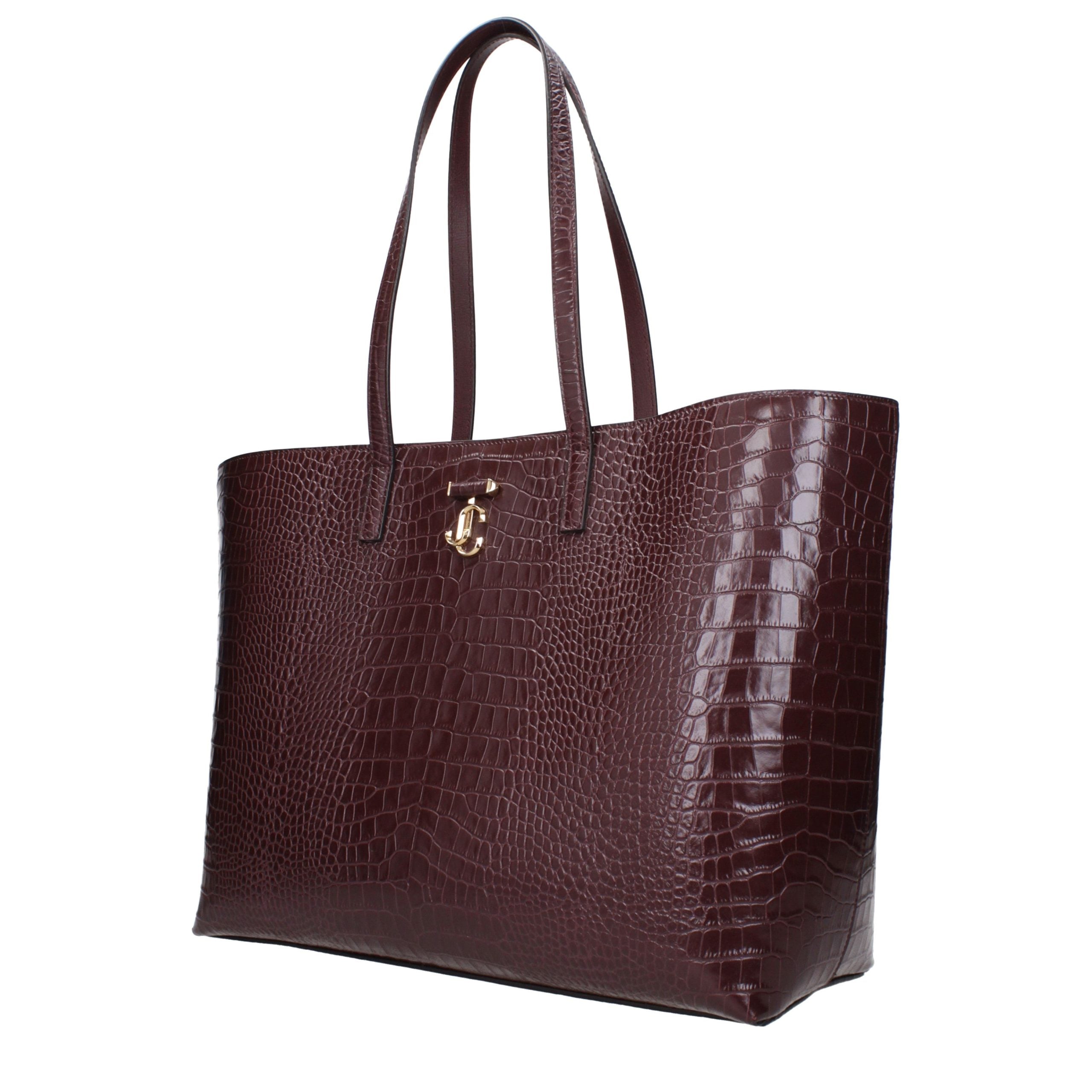 Jimmy Choo Rote Leder Schultertasche