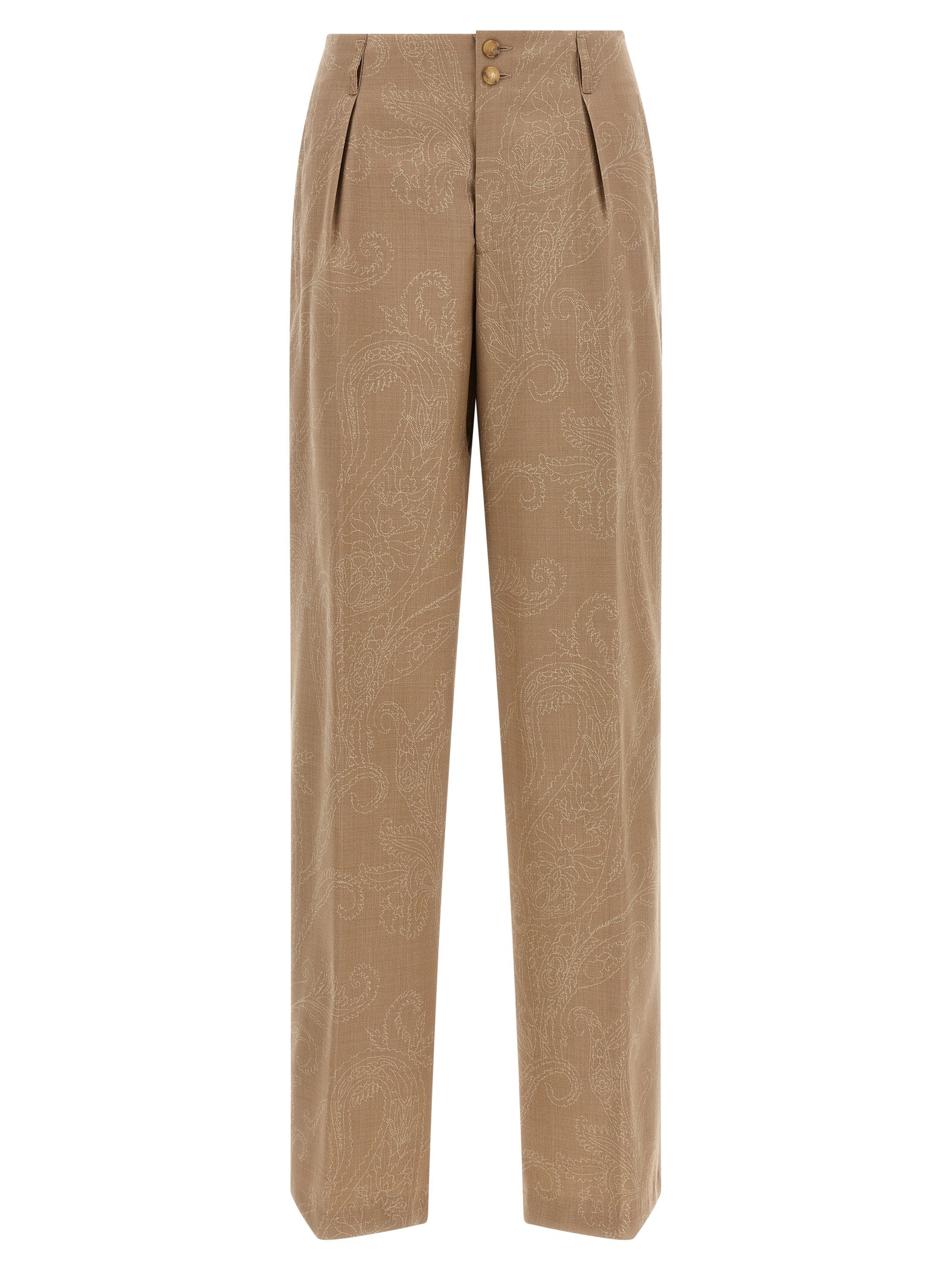 Etro Beige Wollhose