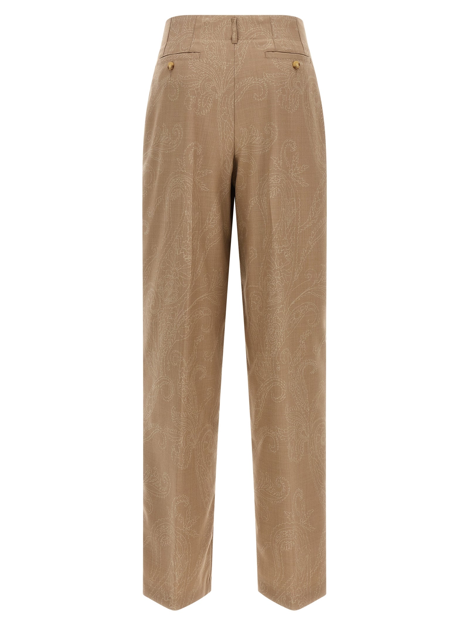 Etro Beige Wollhose