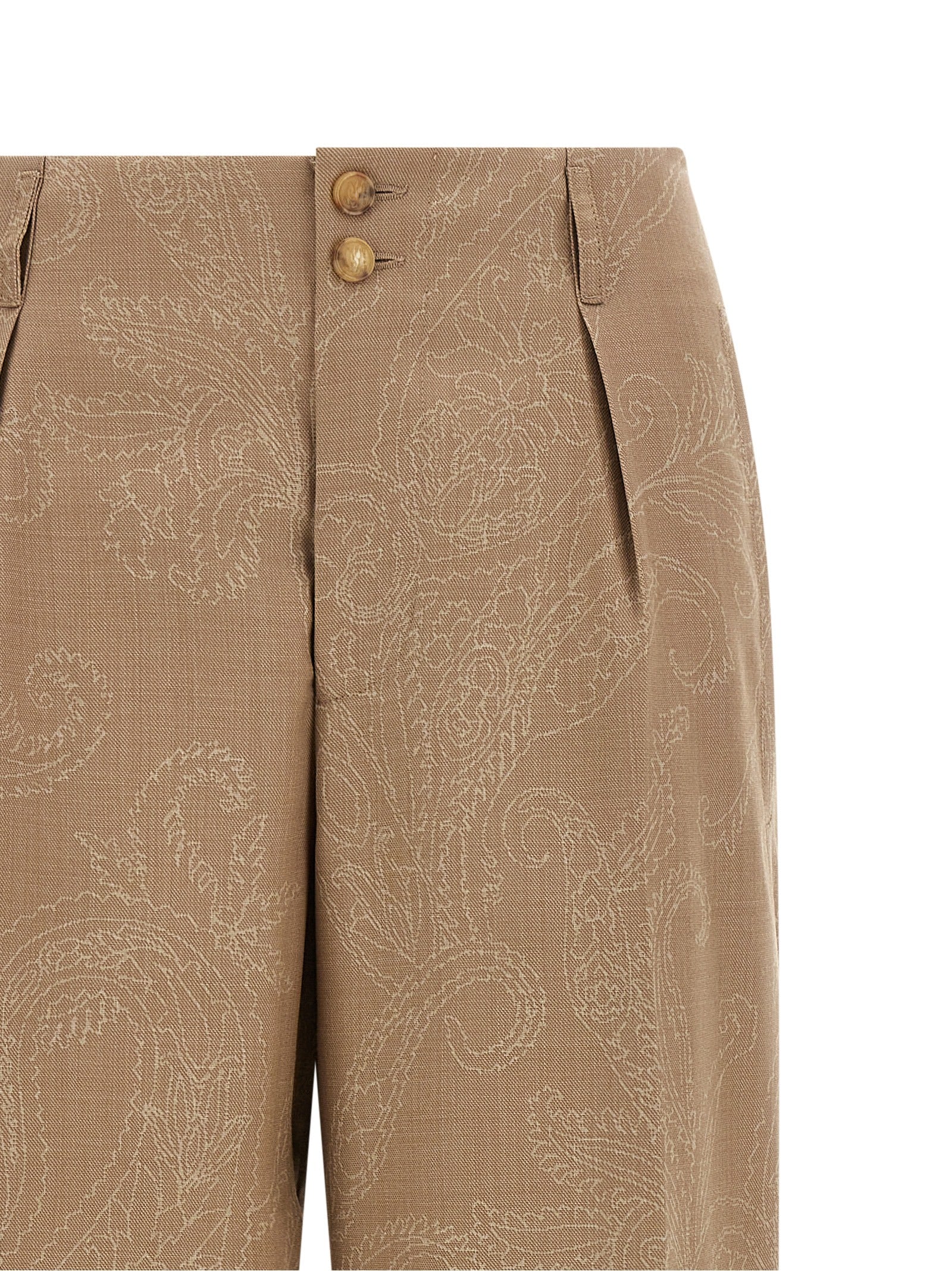 Etro Beige Wollhose