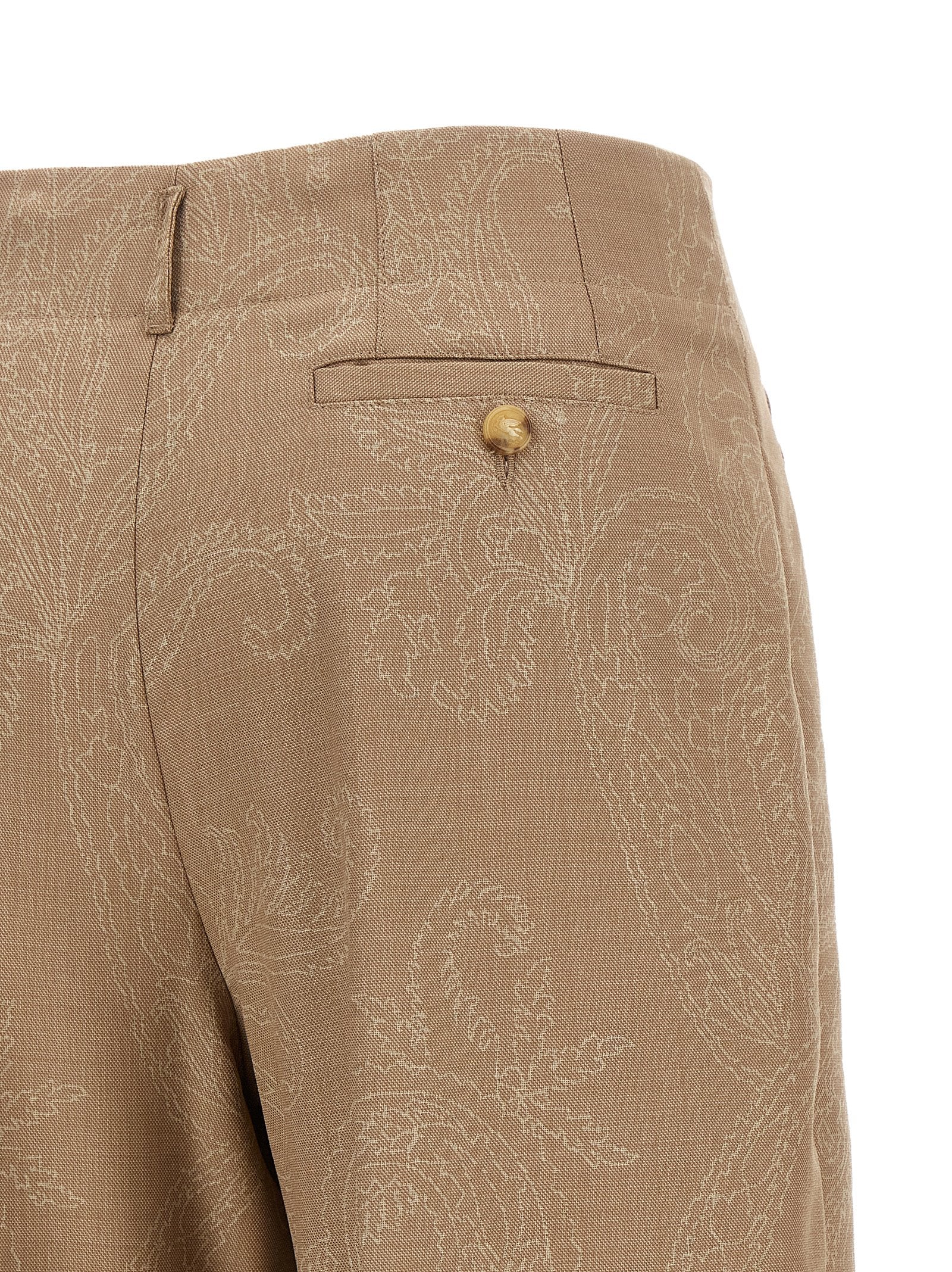 Etro Beige Wollhose