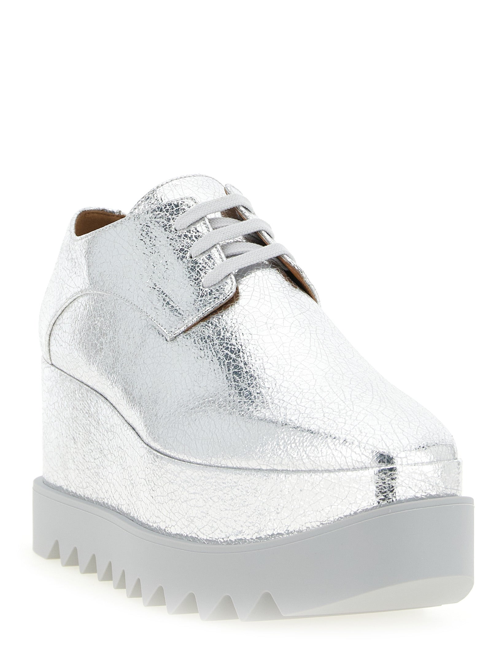 Stella McCartney Silberne EVA Flats