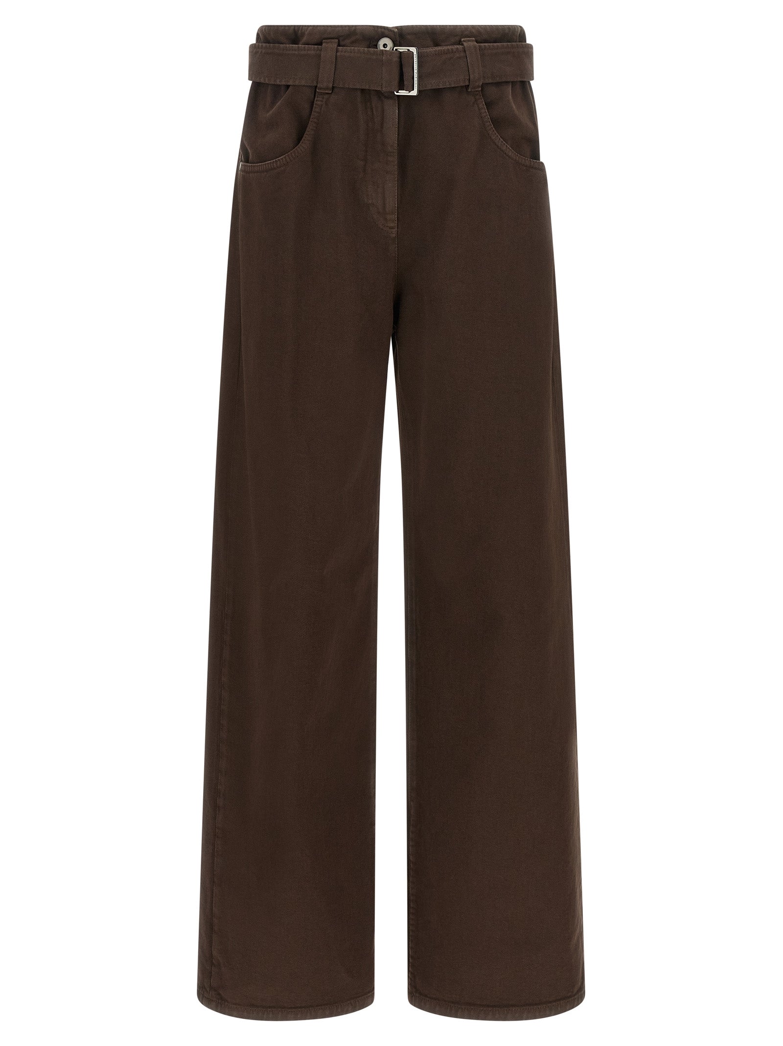 Brunello Cucinelli Braune Baumwolljeans Denim