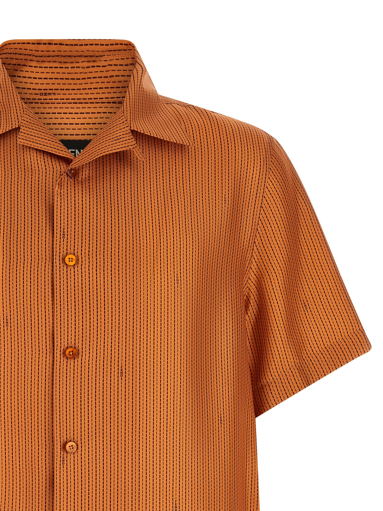 Fendi Orange Seidenbluse