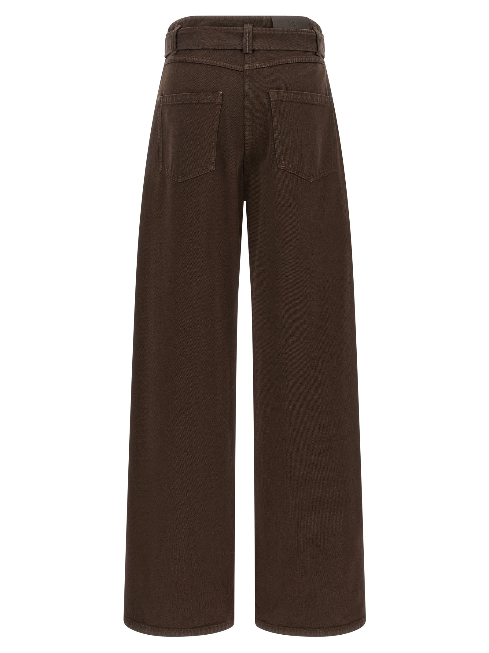 Brunello Cucinelli Braune Baumwolljeans Denim