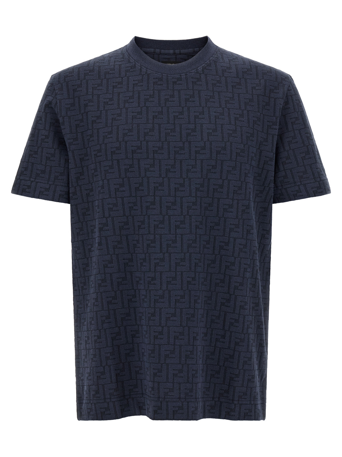 Fendi Blaues Baumwoll-T-Shirt