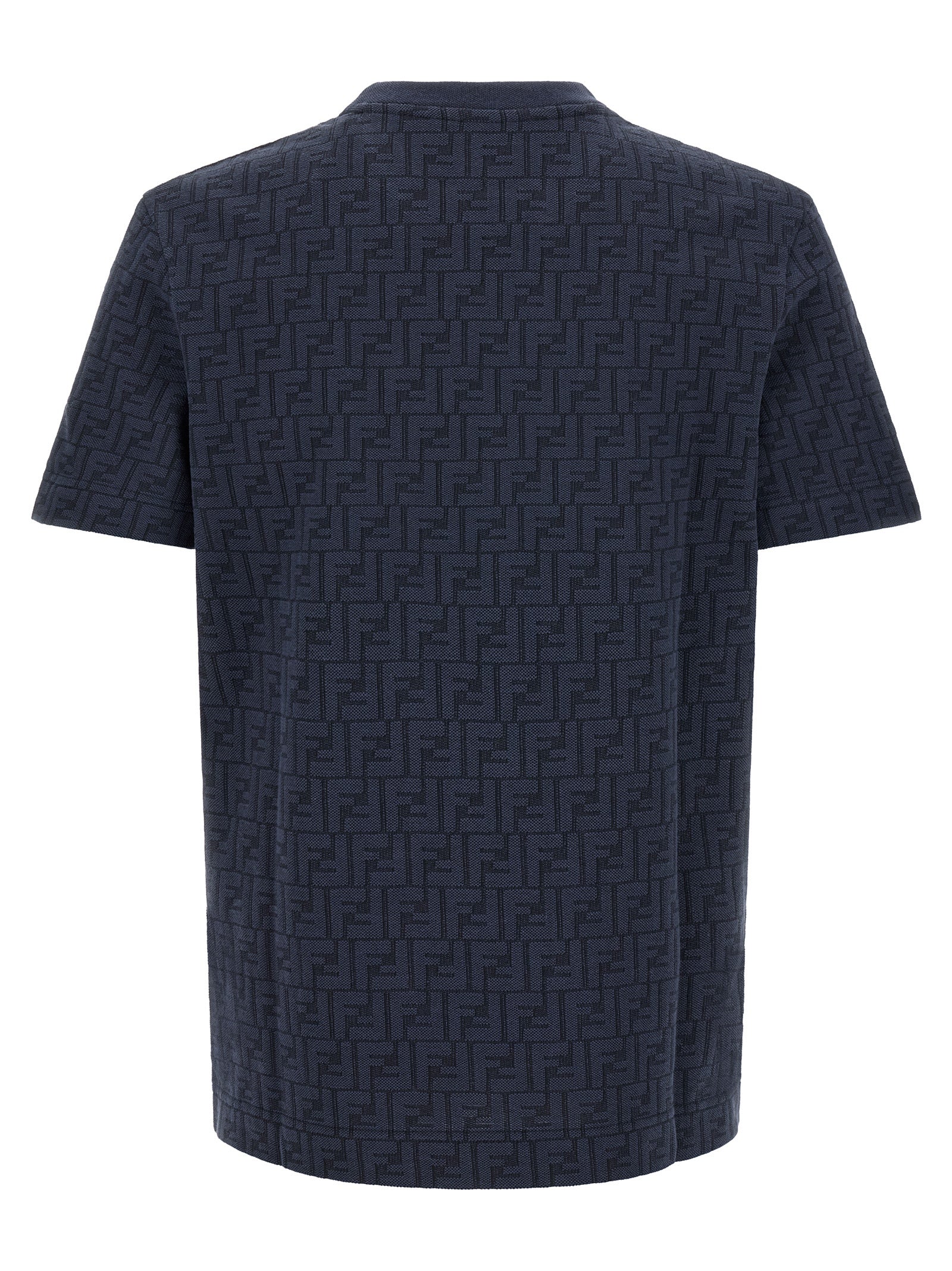 Fendi Blaues Baumwoll-T-Shirt