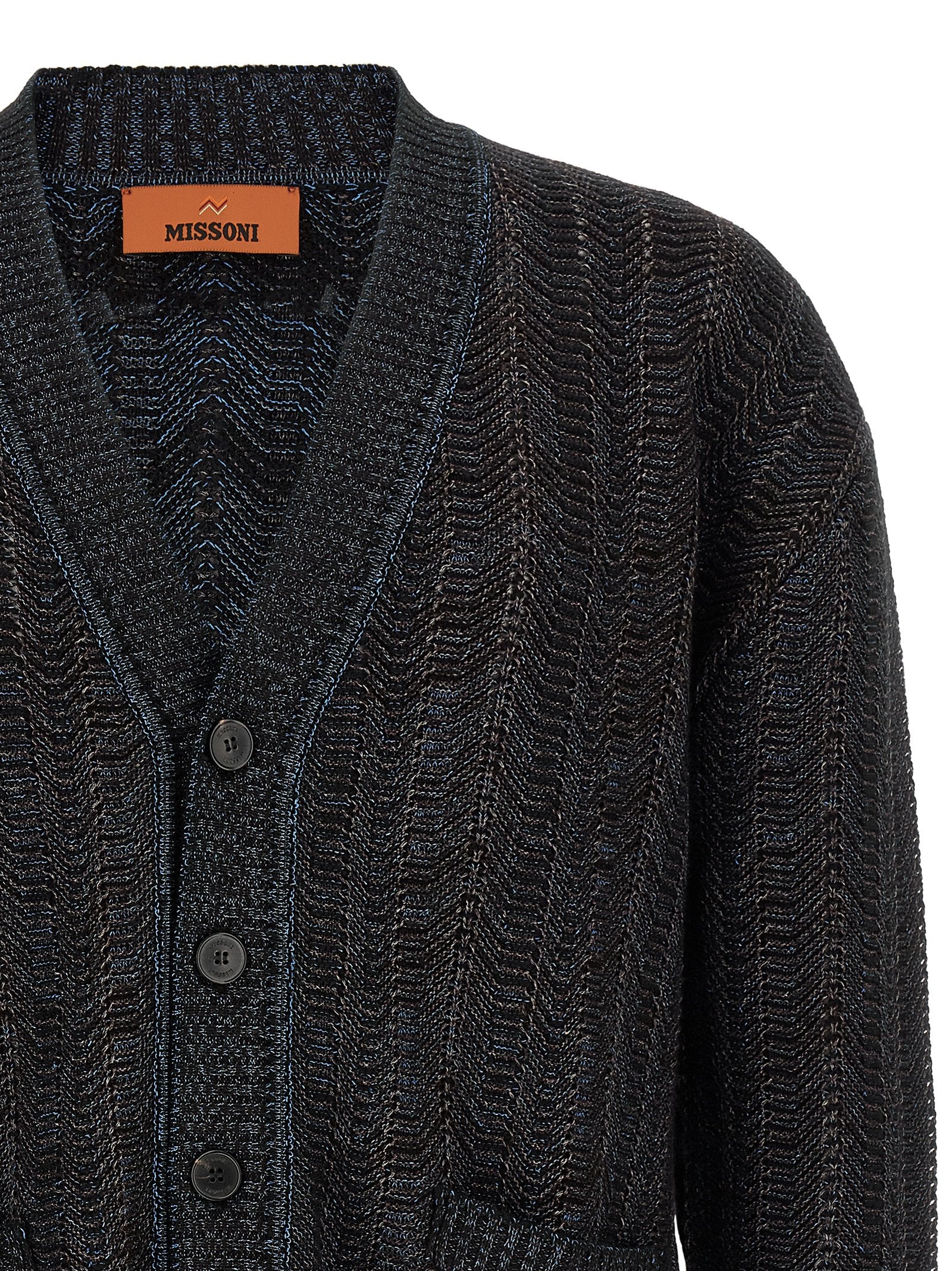 Missoni Blauer Cardigan aus Viskose