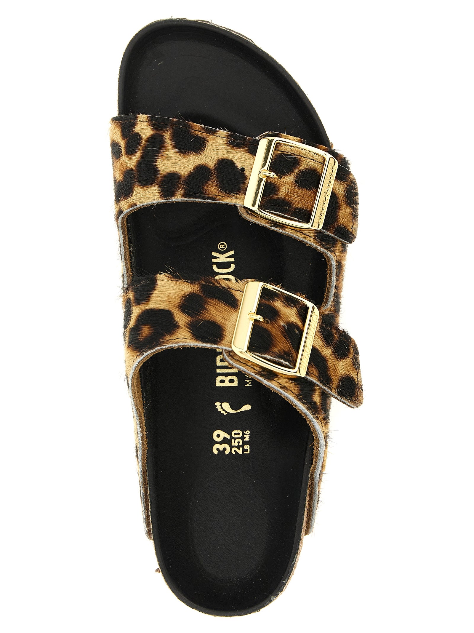 Birkenstock Braune Kalbsleder-Slipper