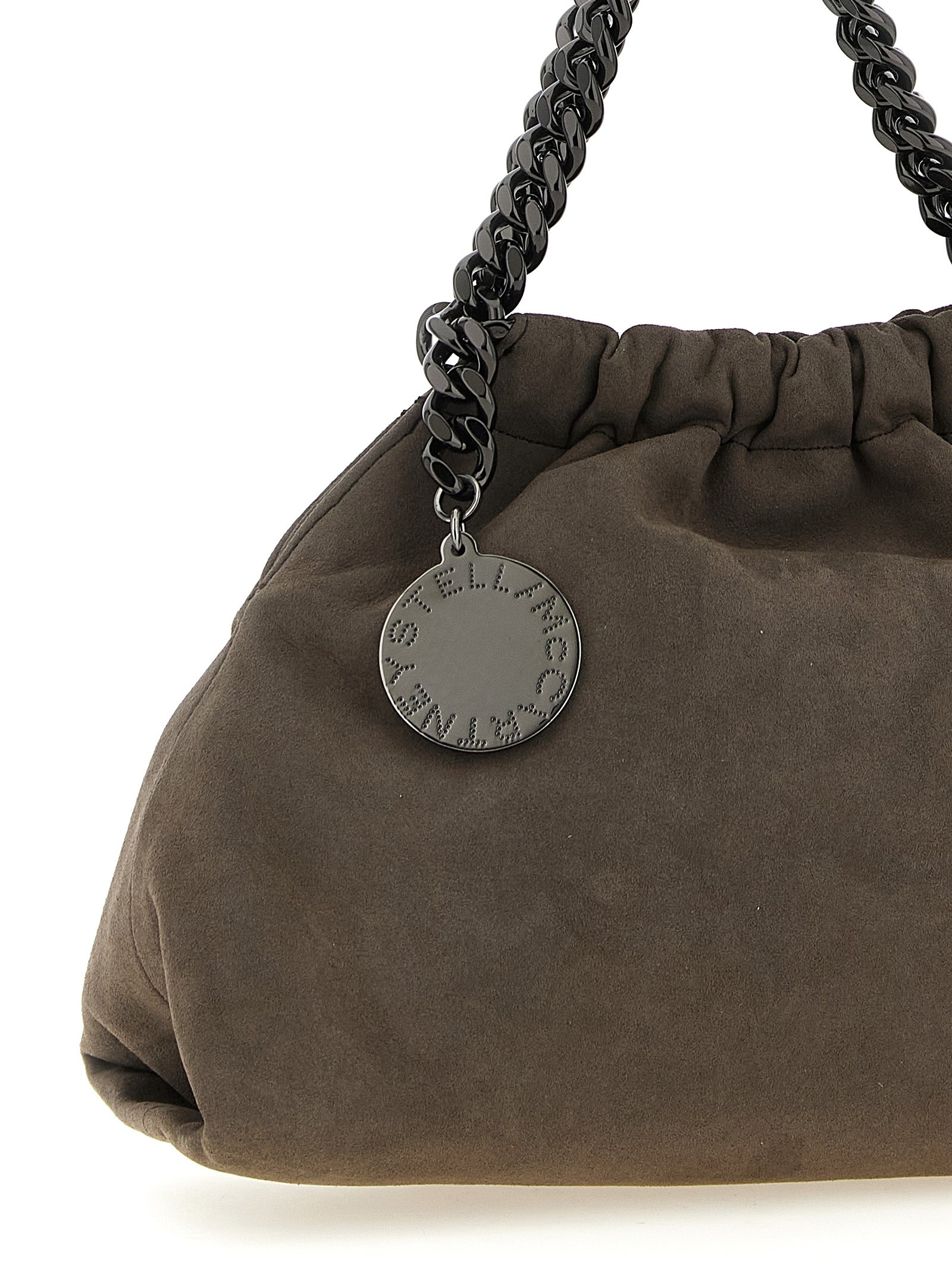 Stella McCartney Graue Crossbody-Tasche aus Polyamid