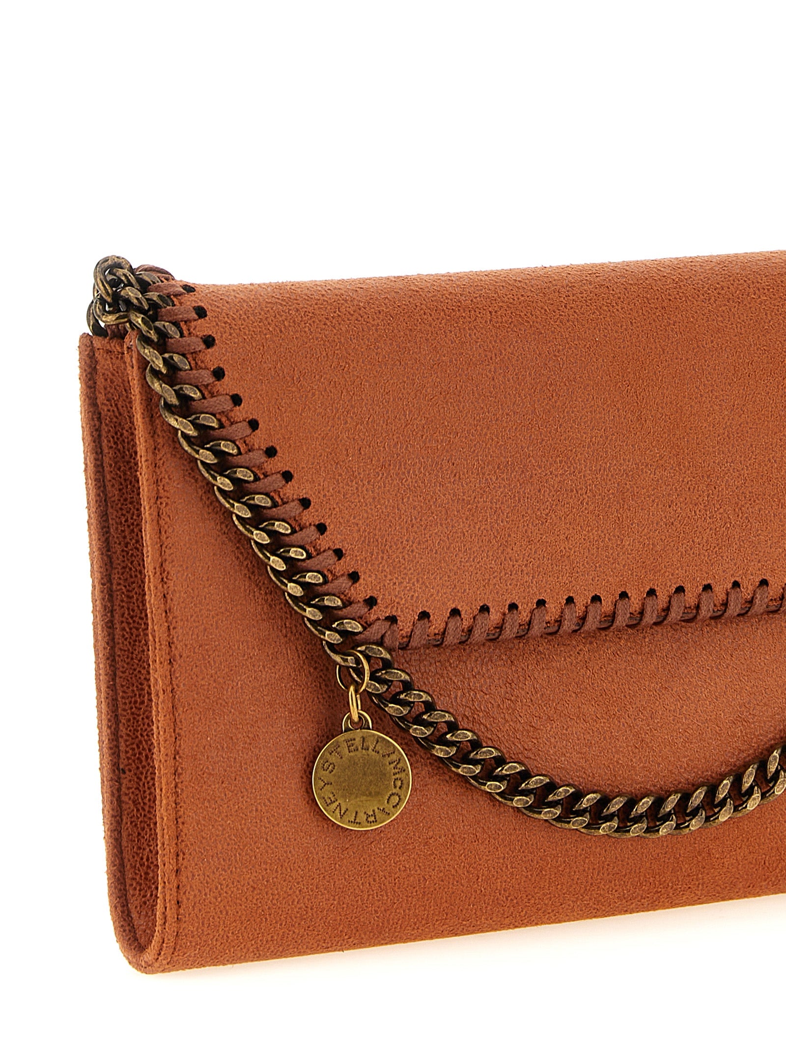 Stella McCartney Orangefarbene Crossbody Bag aus Polyester