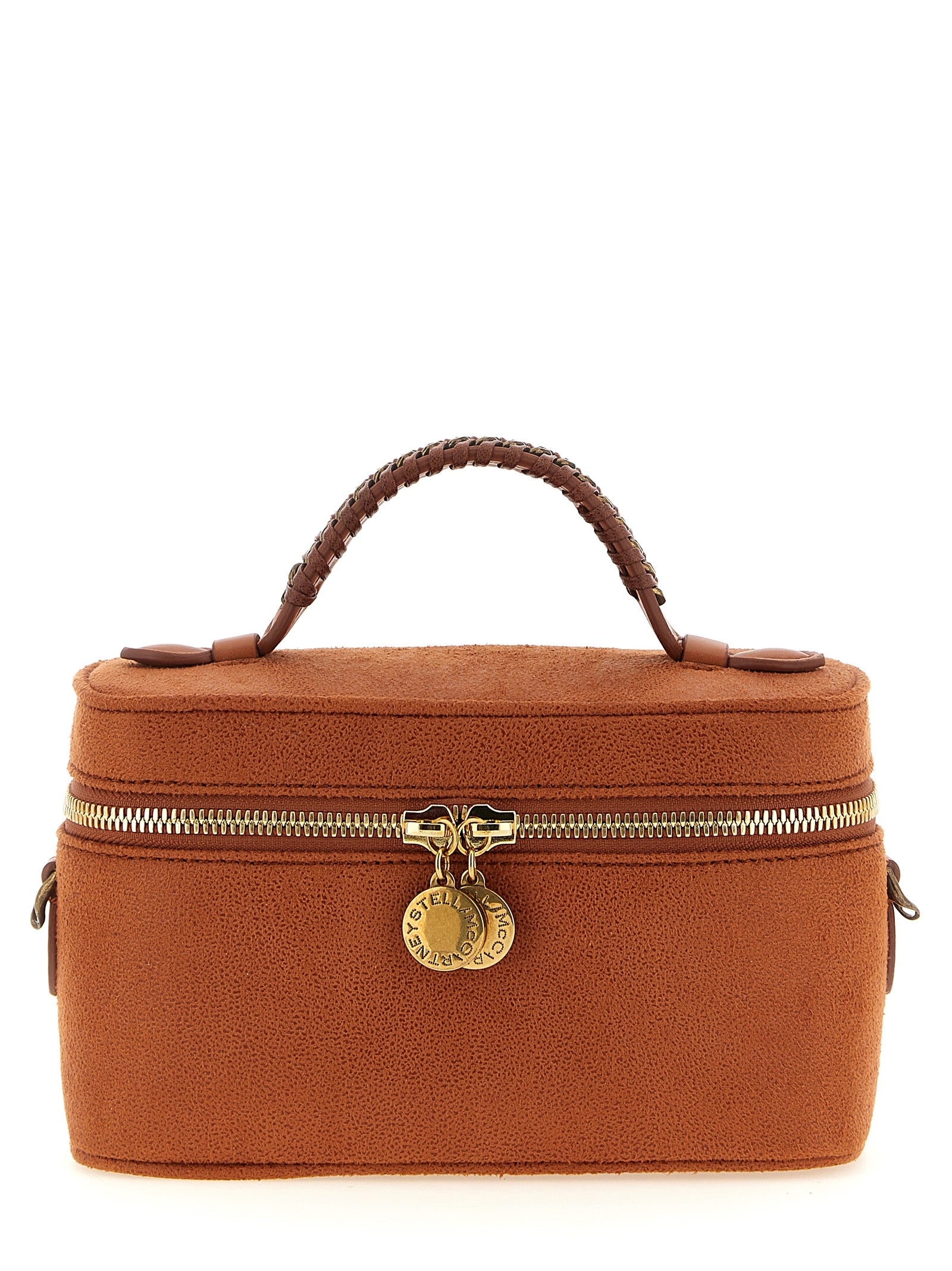 Stella McCartney Orangefarbene Crossbody-Tasche aus Polyester