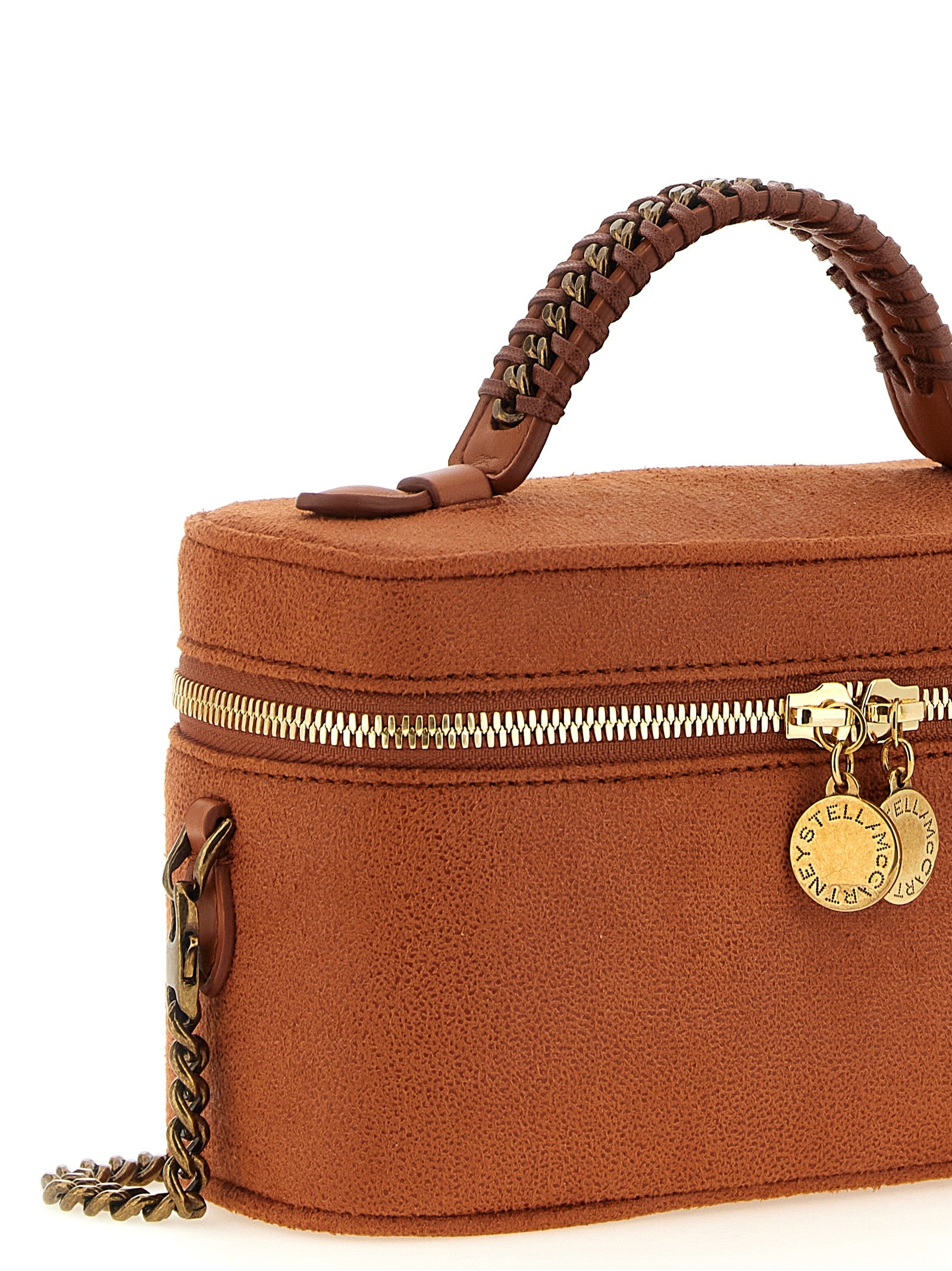 Stella McCartney Orangefarbene Crossbody-Tasche aus Polyester