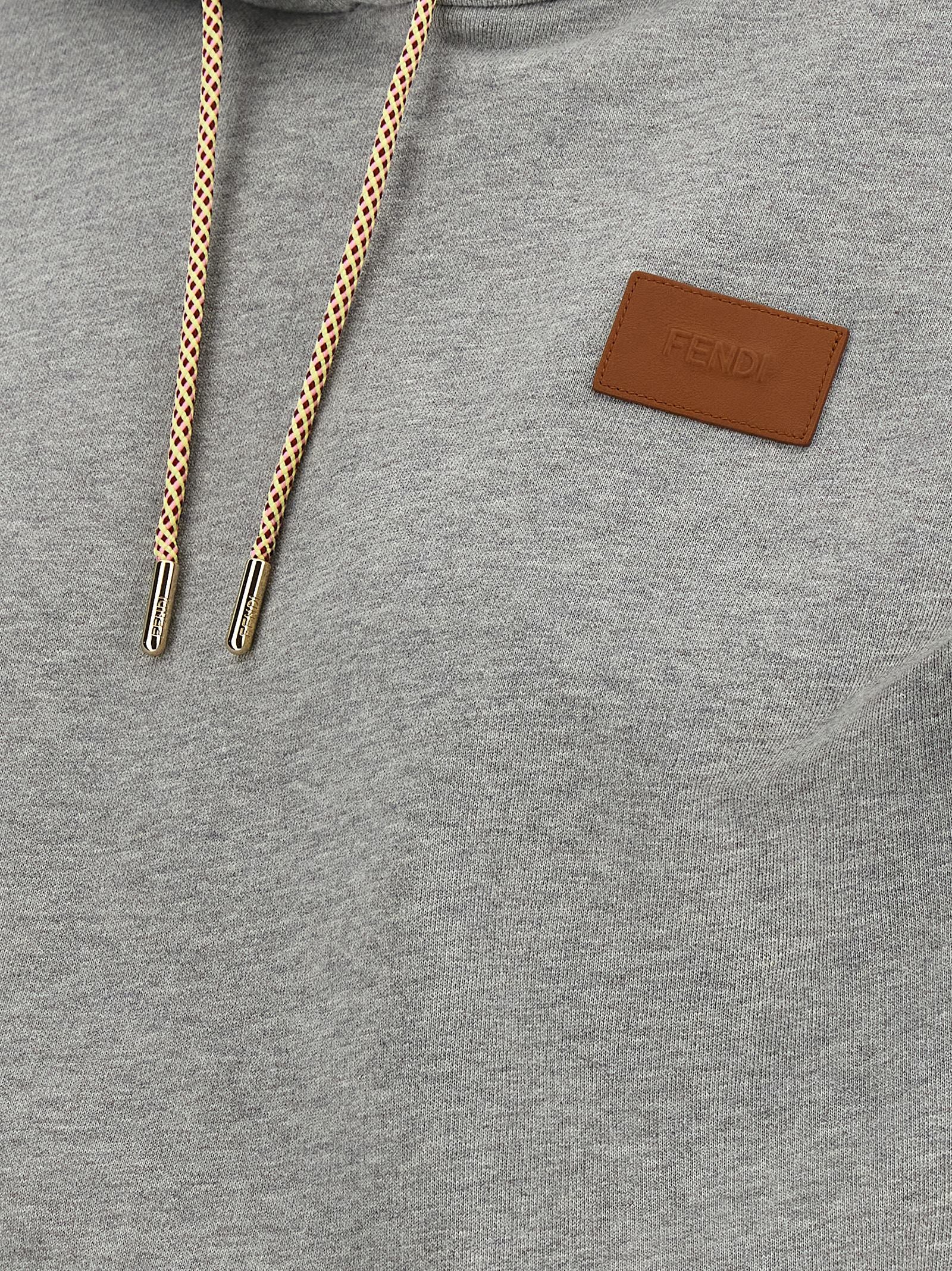 Fendi Grauer Baumwollpullover