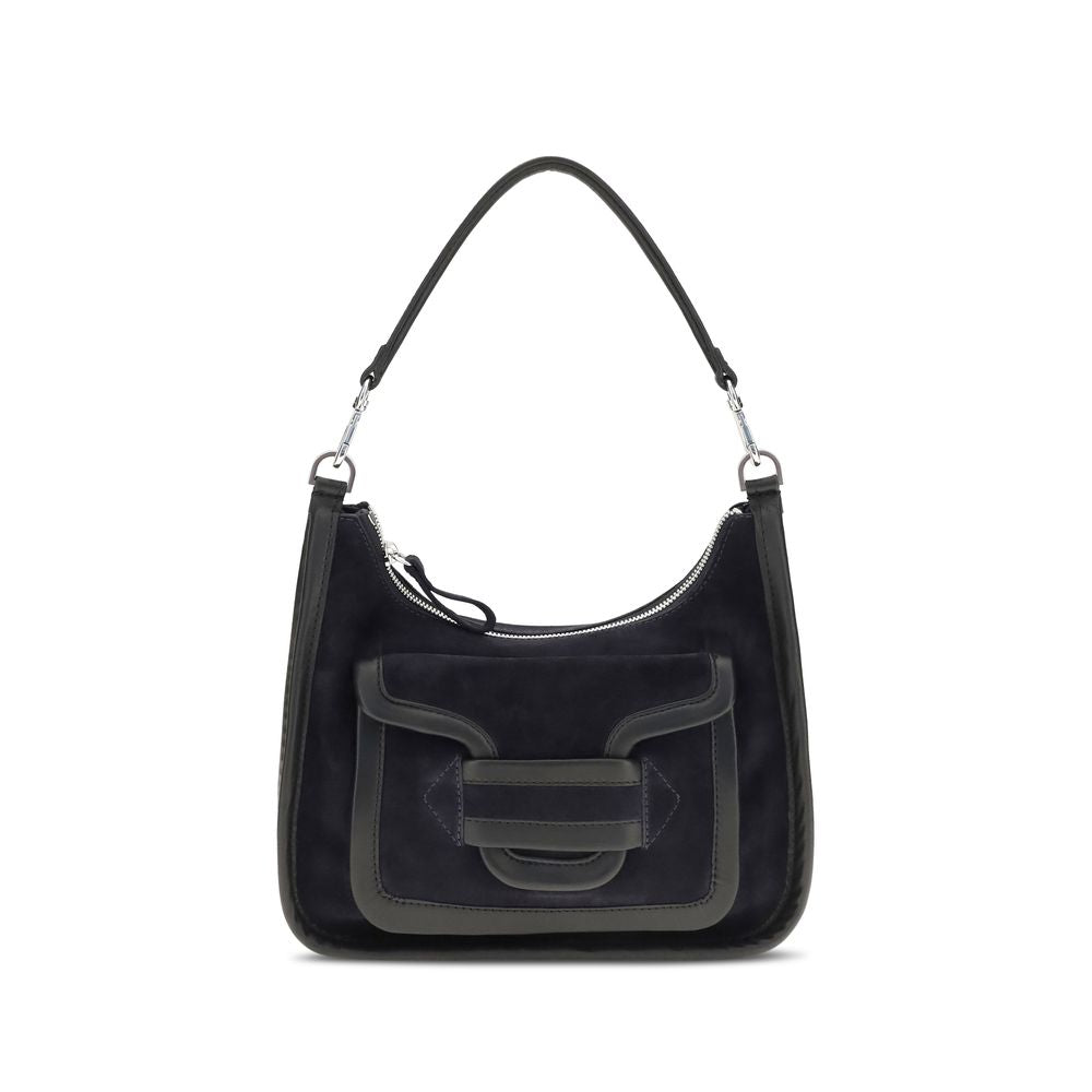 Pierre Hardy Schwarze Bos Taurus Kalbsleder Schultertasche