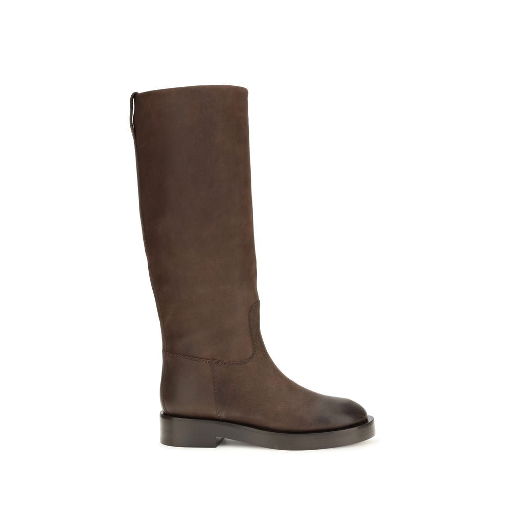 Paris Texas Braune Ankle Boots aus Kalbsleder Bos Taurus