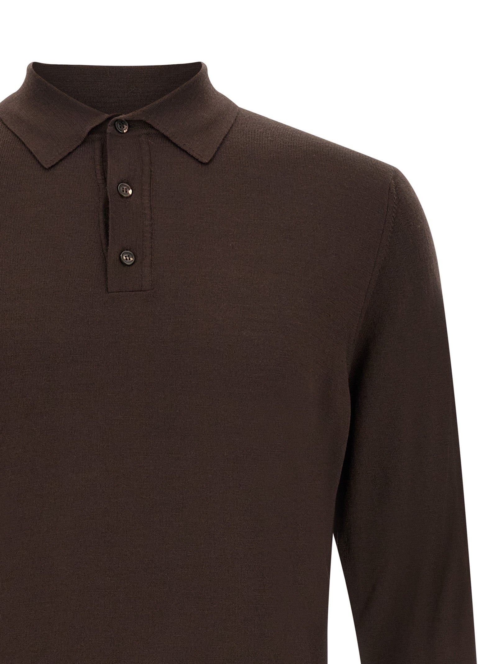 ZANONE Brauner Cardigan aus reiner Schurwolle