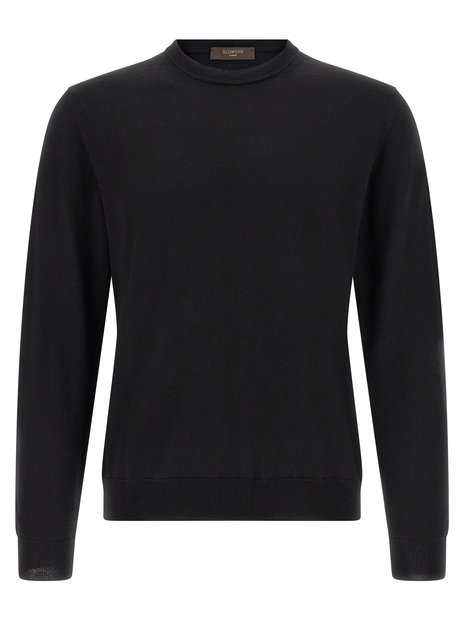 ZANONE Schwarzer Cardigan aus Schurwolle