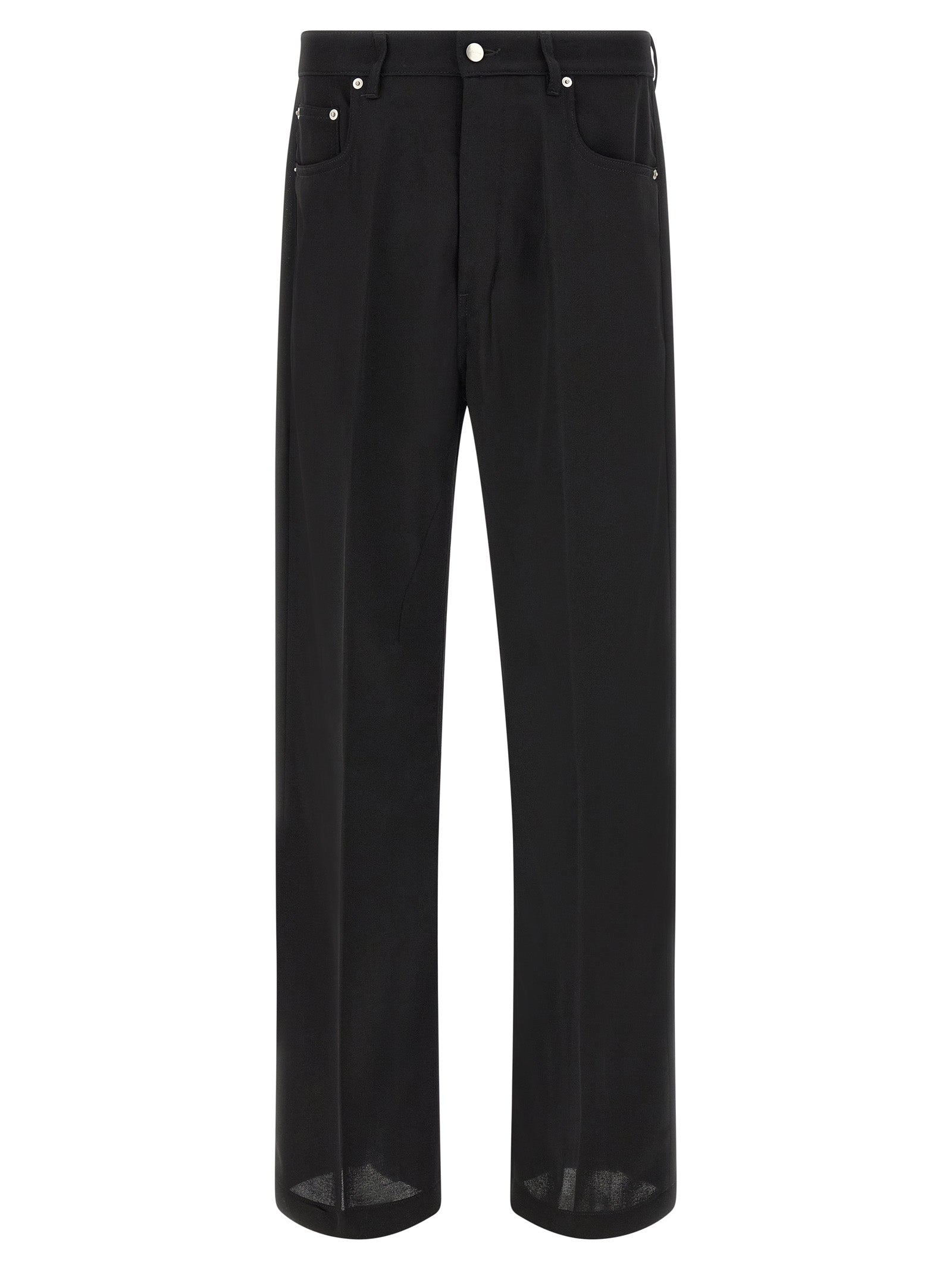 Rick Owens Schwarze Baumwolljeans im Relaxed Fit