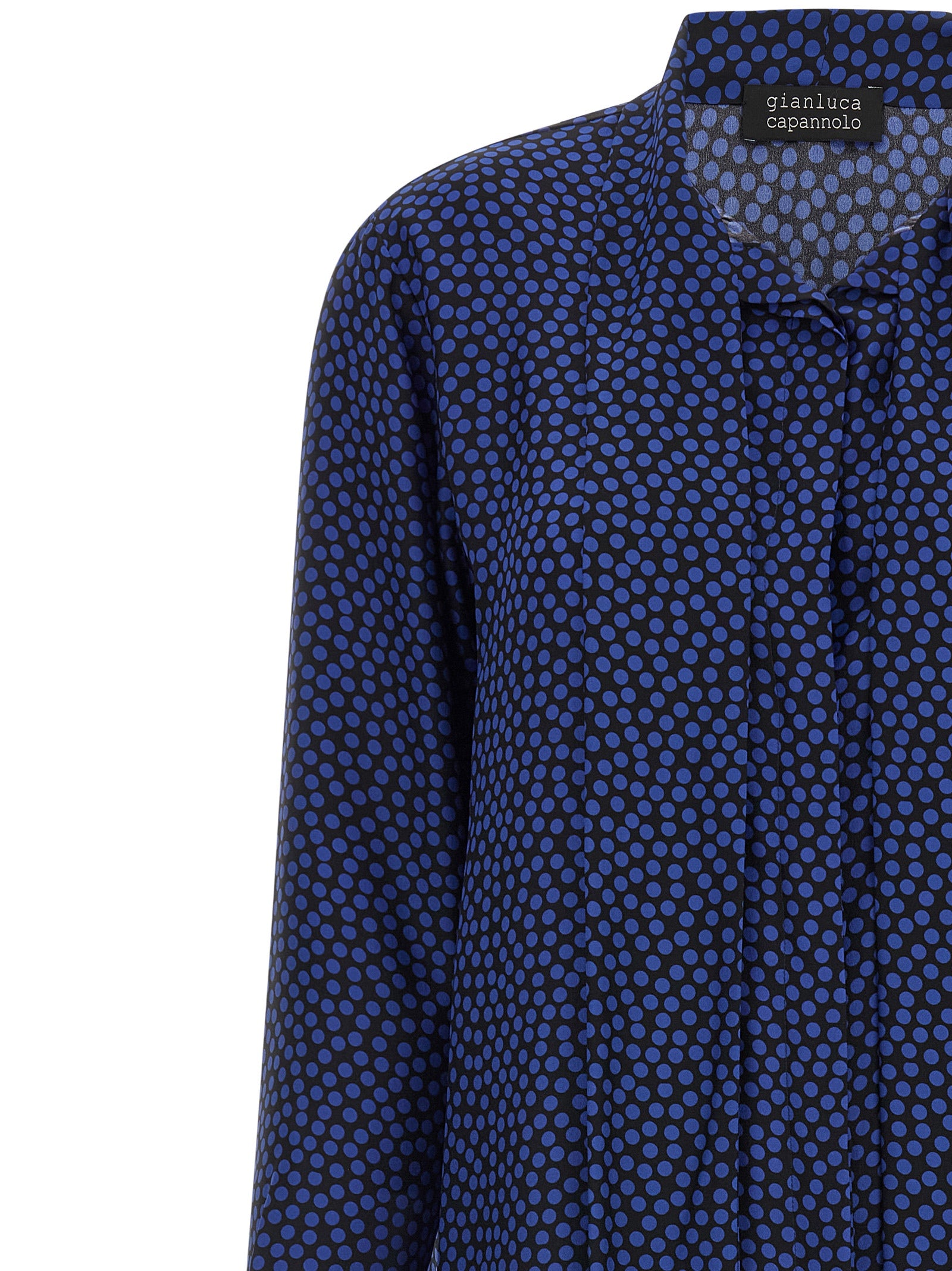 Gianluca Capannolo Blaue Seidenbluse
