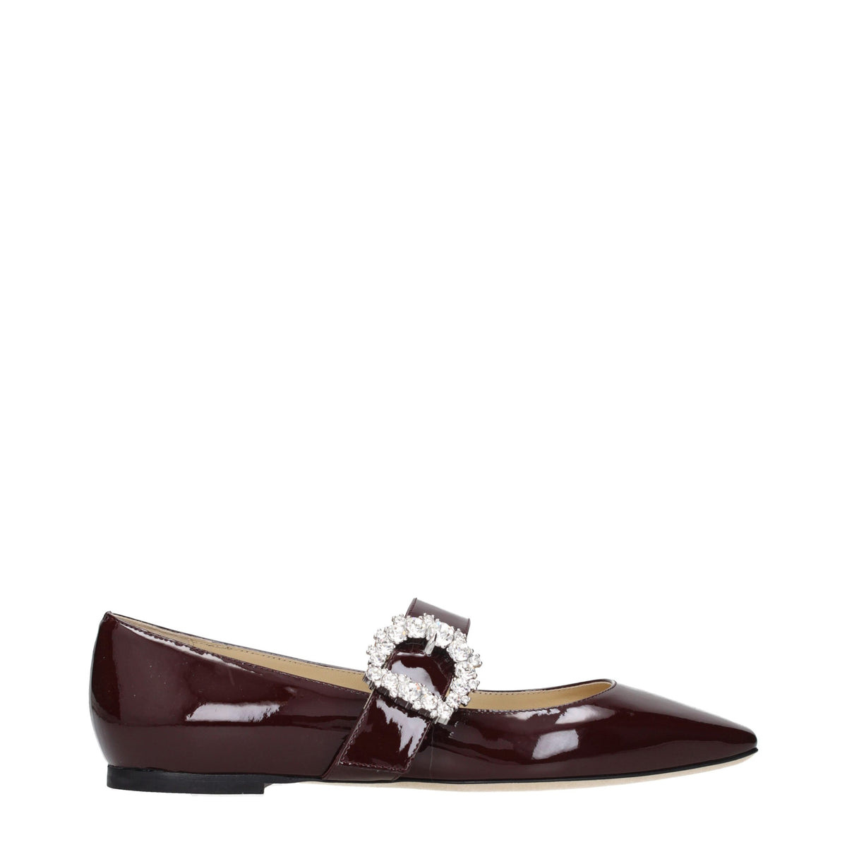 Jimmy Choo Rote Ballerinas aus Leder