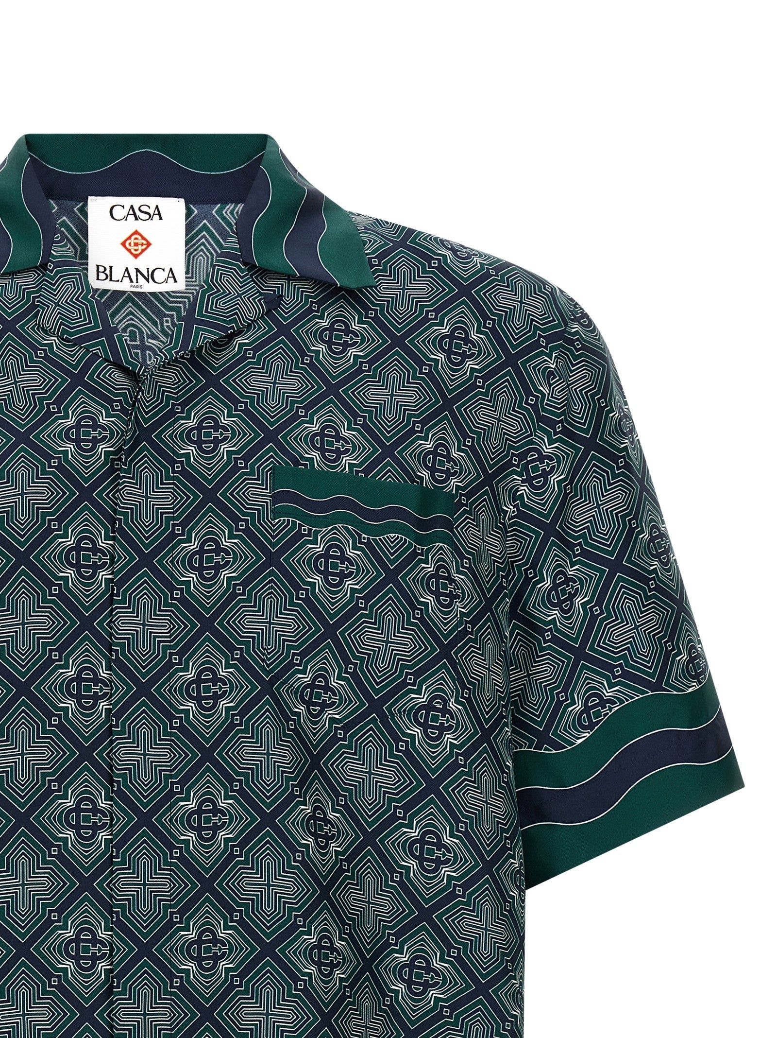 Casablanca Zweifarbige Seidenbluse