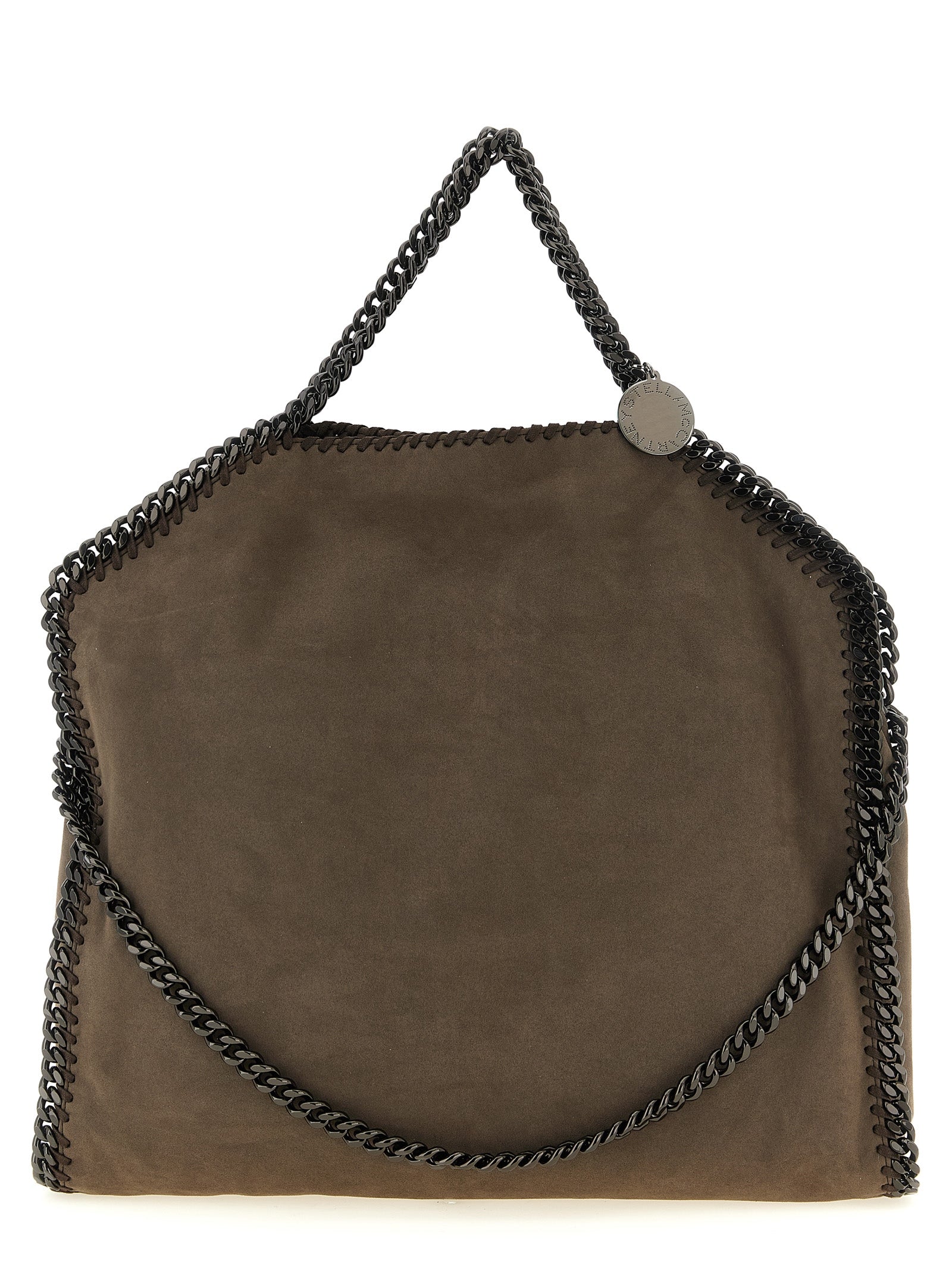 Stella McCartney Graue Schultertasche aus Polyamid