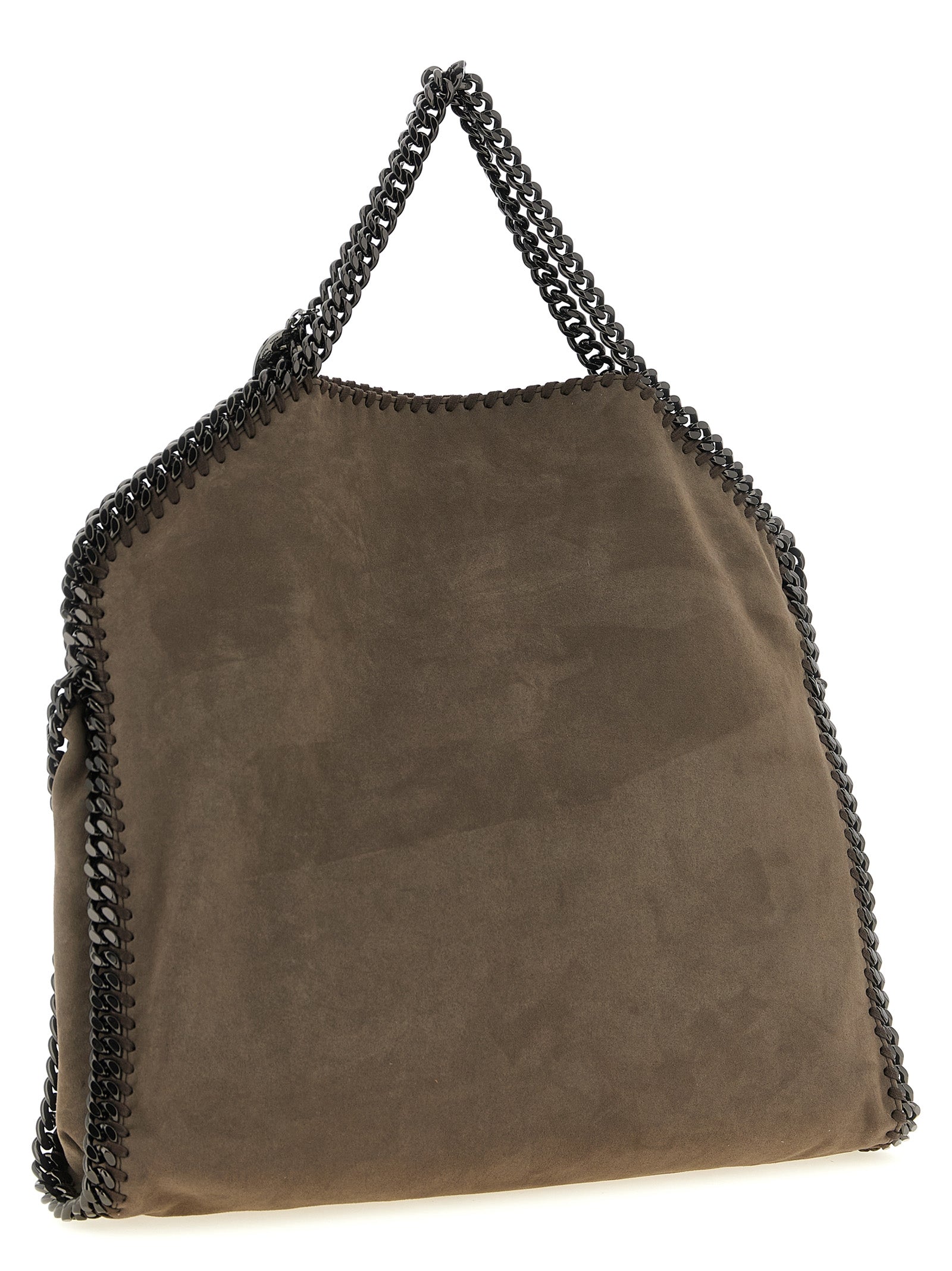 Stella McCartney Graue Schultertasche aus Polyamid