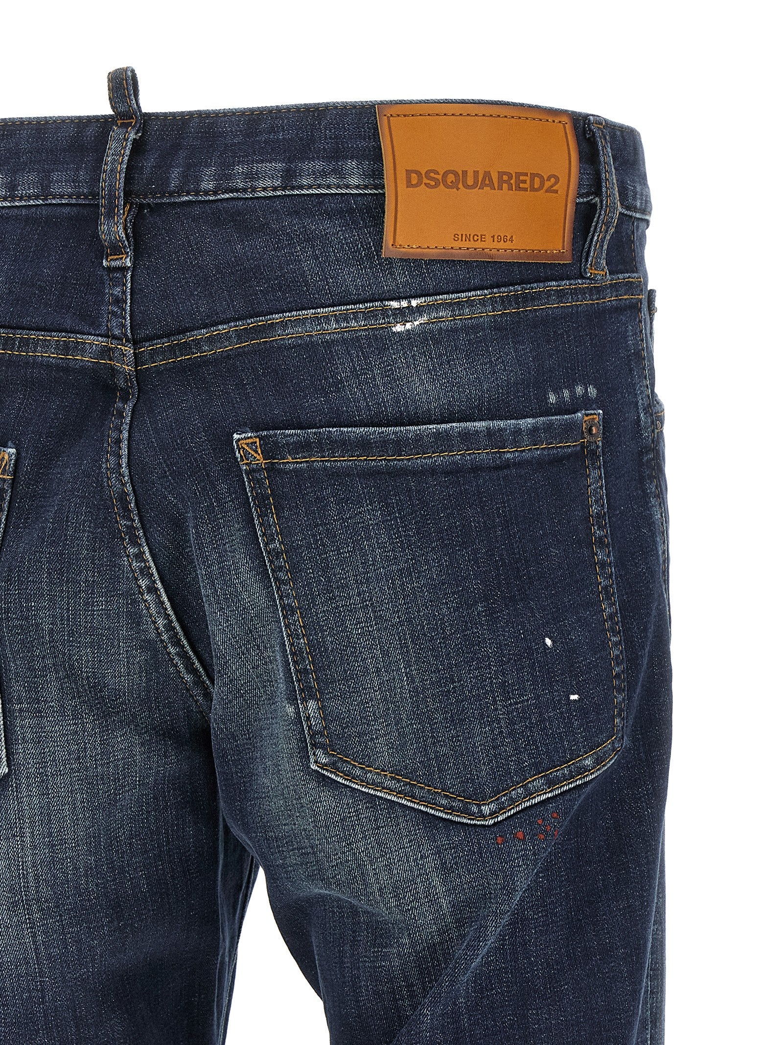 Dsquared² Blaue Jeans aus Baumwolle im geraden Schnitt