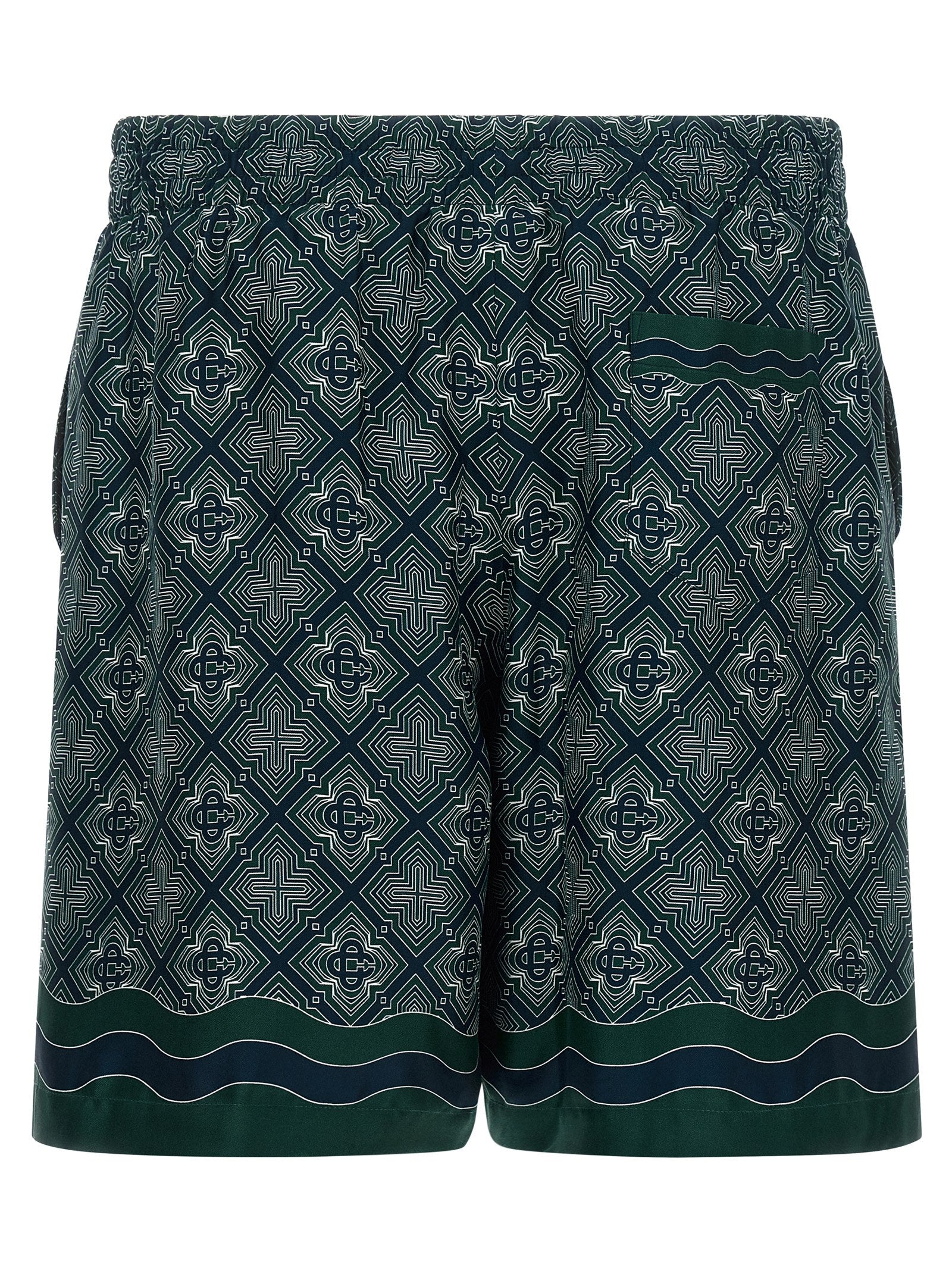 Casablanca Mehrfarbige Cargo-Shorts aus Seide