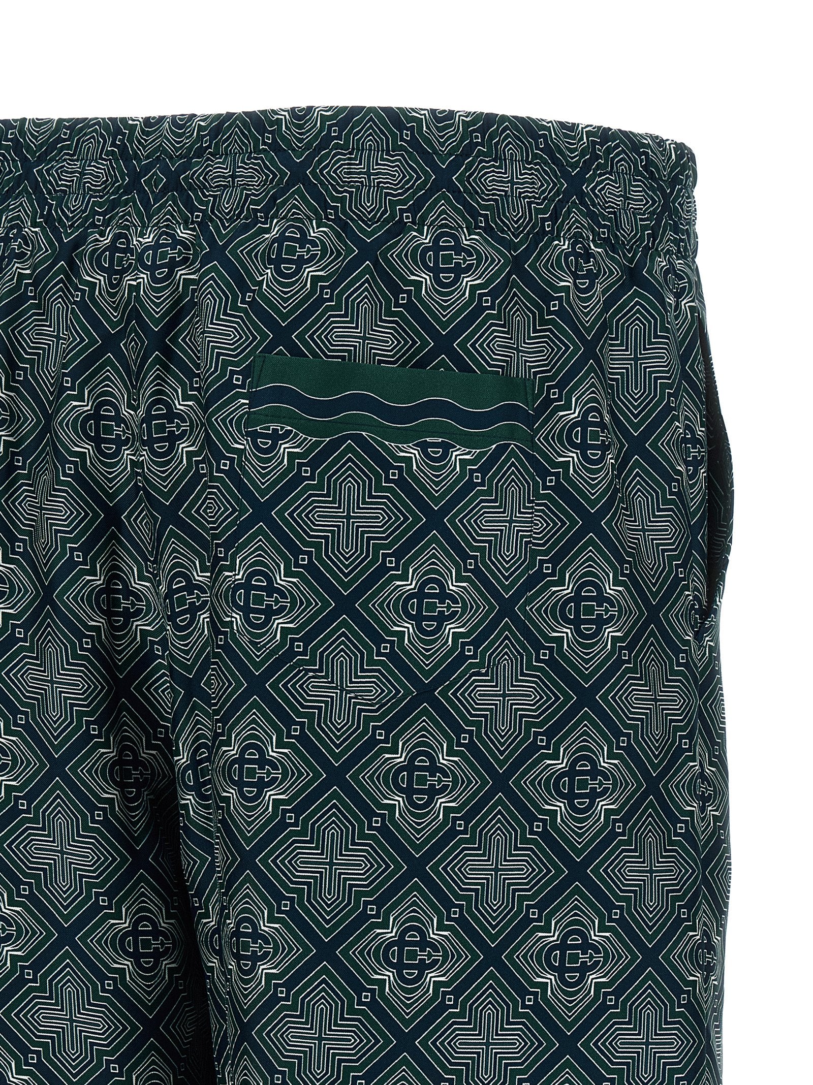 Casablanca Mehrfarbige Cargo-Shorts aus Seide